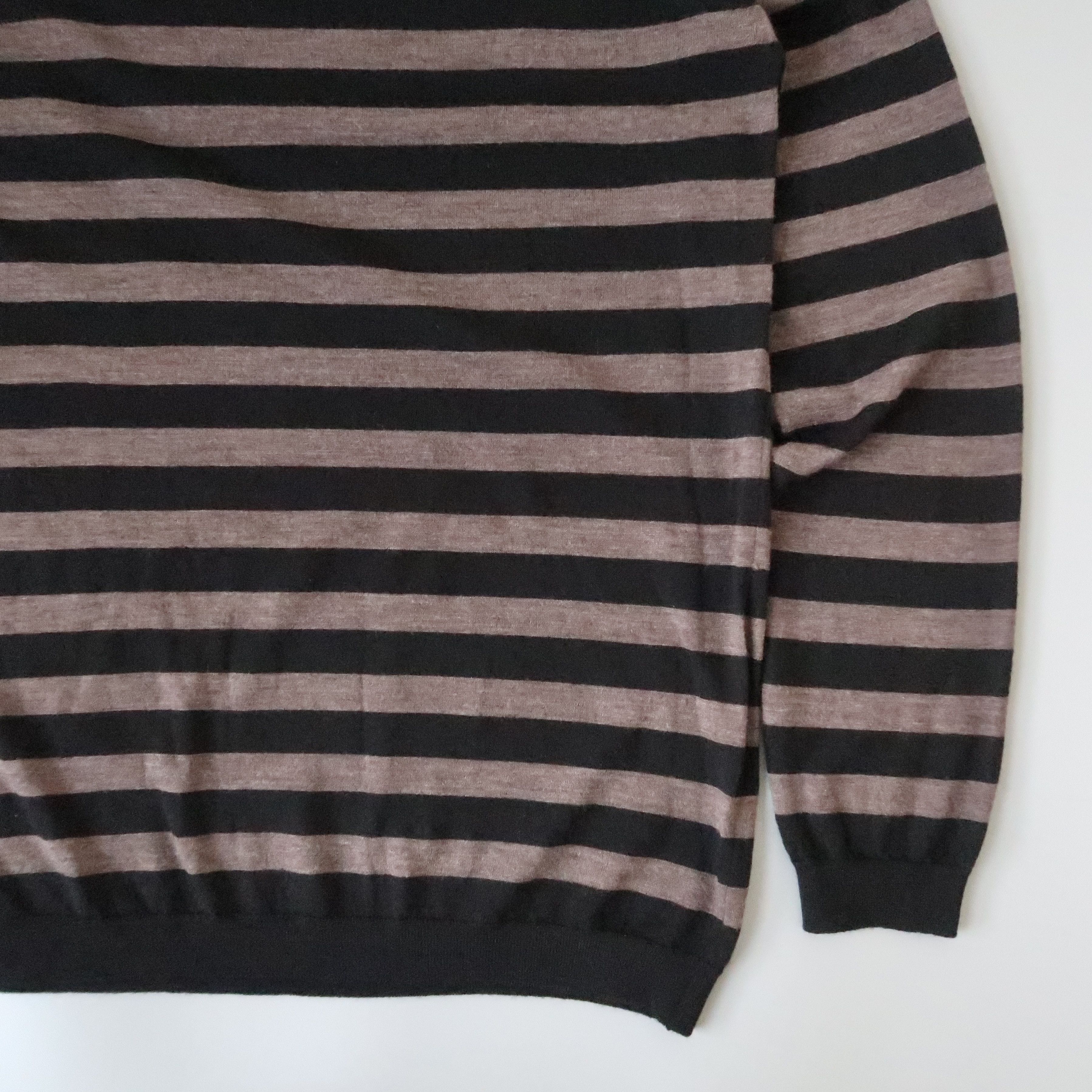 John Smedley MHL x John Smedley striped fine merino wool sweater/jumper Size US L / EU 52-54 / 3 - 4 Thumbnail