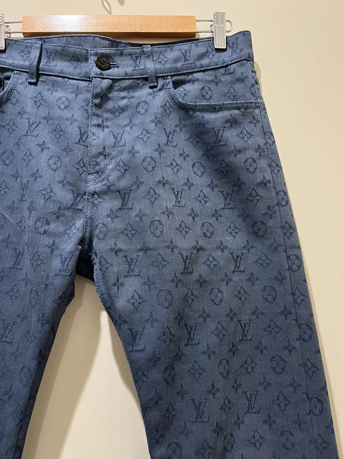 Louis Vuitton Monogam denim jeans Size US 30 / EU 46 - 4 Thumbnail