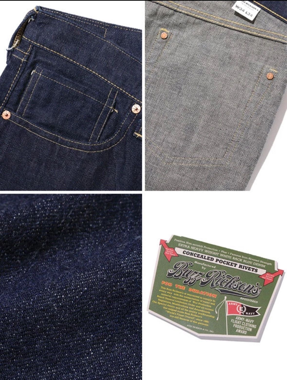 Buzz Rickson's Buzz Rickson World war denim sz30 Size US 30 / EU 46 - 8 Thumbnail