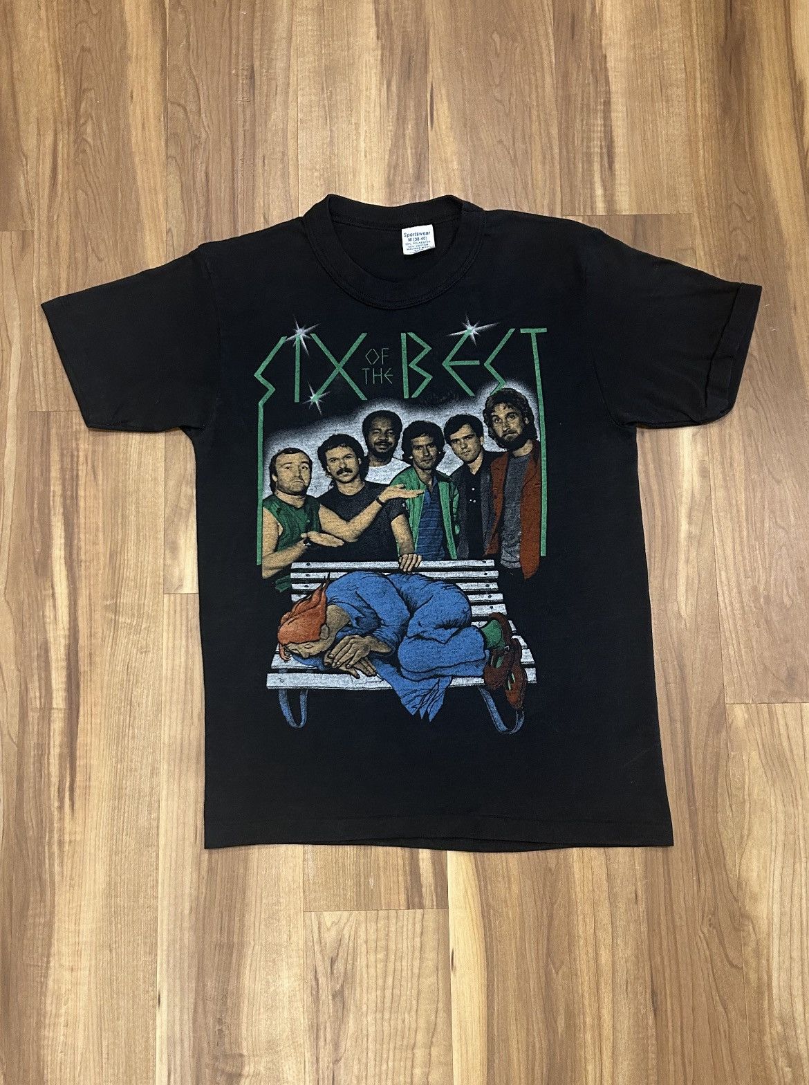 Band Tees × Vintage Vintage 1982 Genesis Band Six Of The Best Concert Tour Tee Size US M / EU 48-50 / 2 - 1 Thumbnail