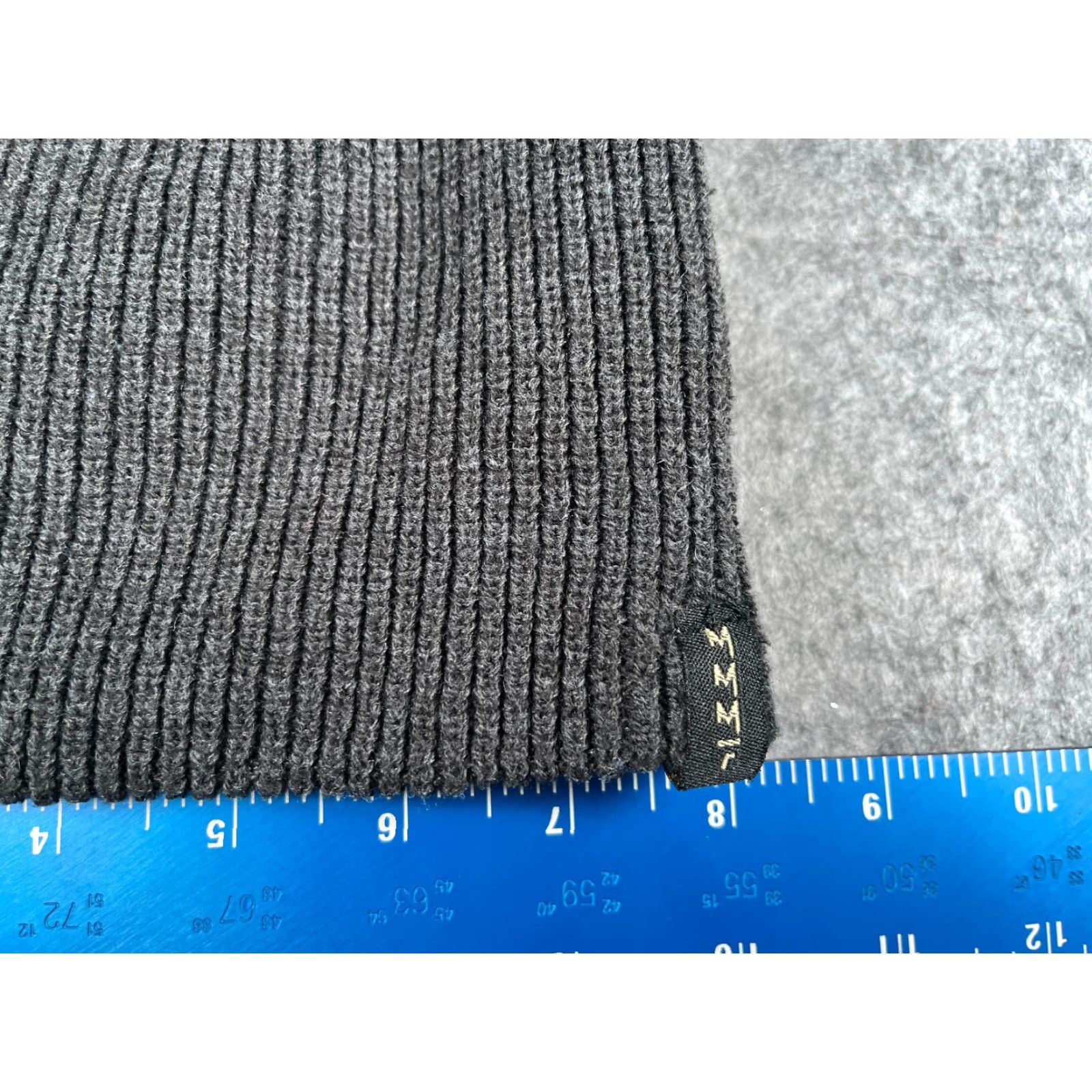 Vintage Yupoong Beanie Adult One Size Gray Knit 100% Acrylic Hat Unisex Adults Beanie Winter Outdoor Ski Mens Women s Size ONE SIZE - 2 Thumbnail