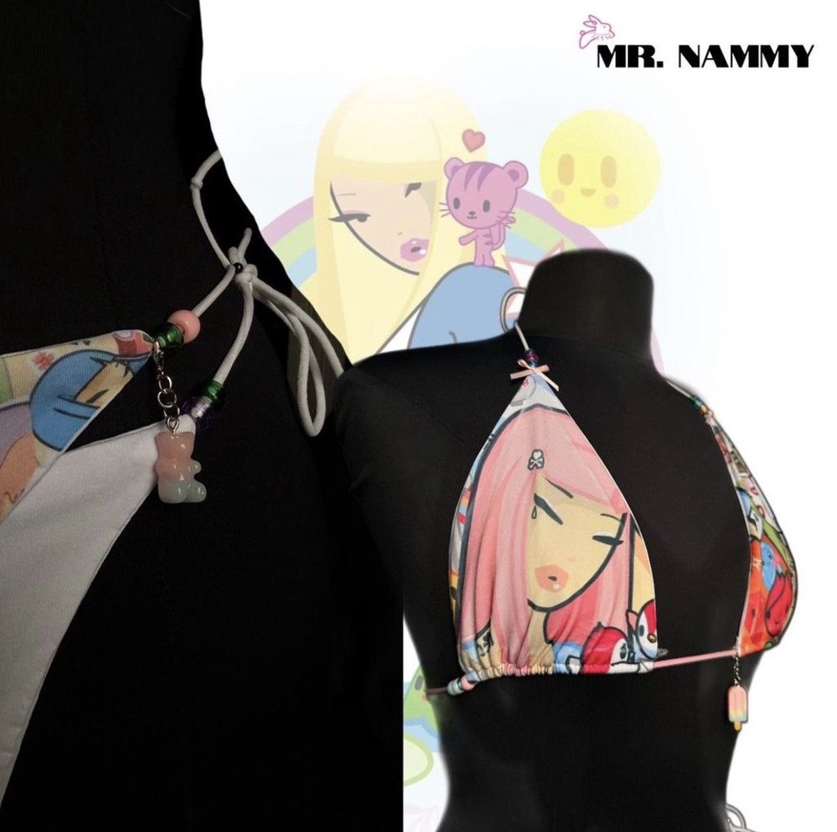 Other Custom TokiDoki Bikini Size 35" - 6 Thumbnail