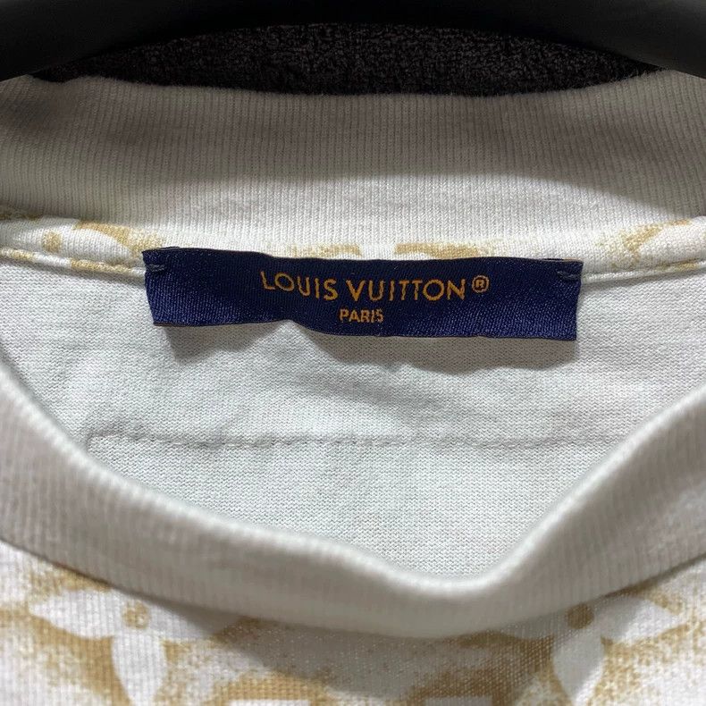 Louis Vuitton Louis Vuitton Beige full print short sleeve 2503-Nextarrow Size US M / EU 48-50 / 2 - 2 Thumbnail