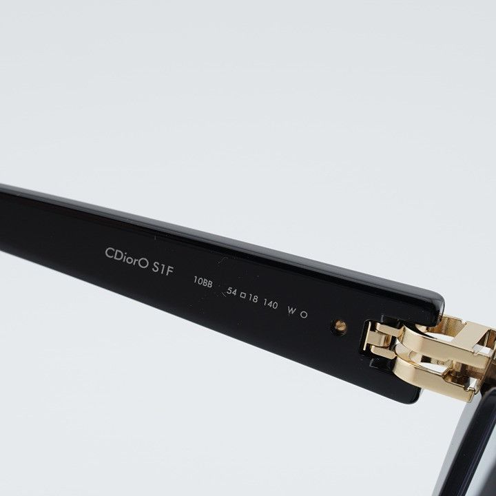 Dior Dior CDIORO S1F 10BB Eyeglasses Shiny Black 54mm Square Size ONE SIZE - 6 Thumbnail