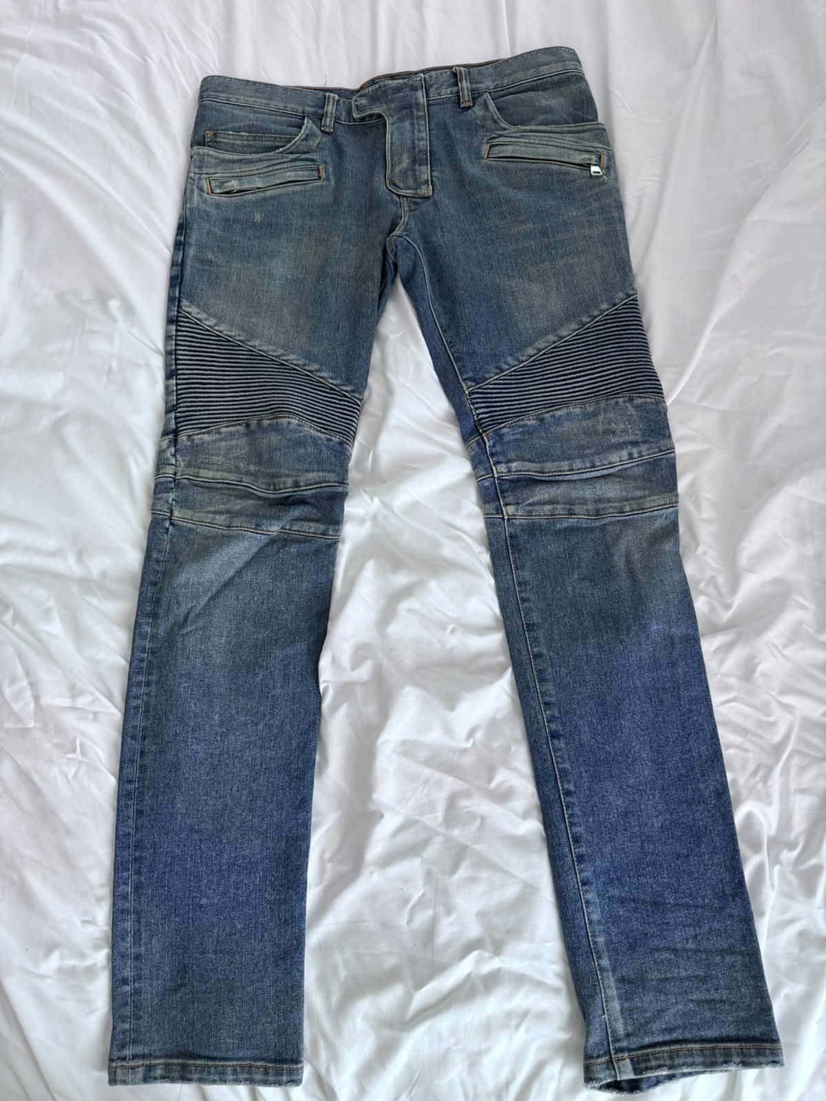 Balmain Balmain Biker jeans size 33 Size US 33 - 1 Thumbnail