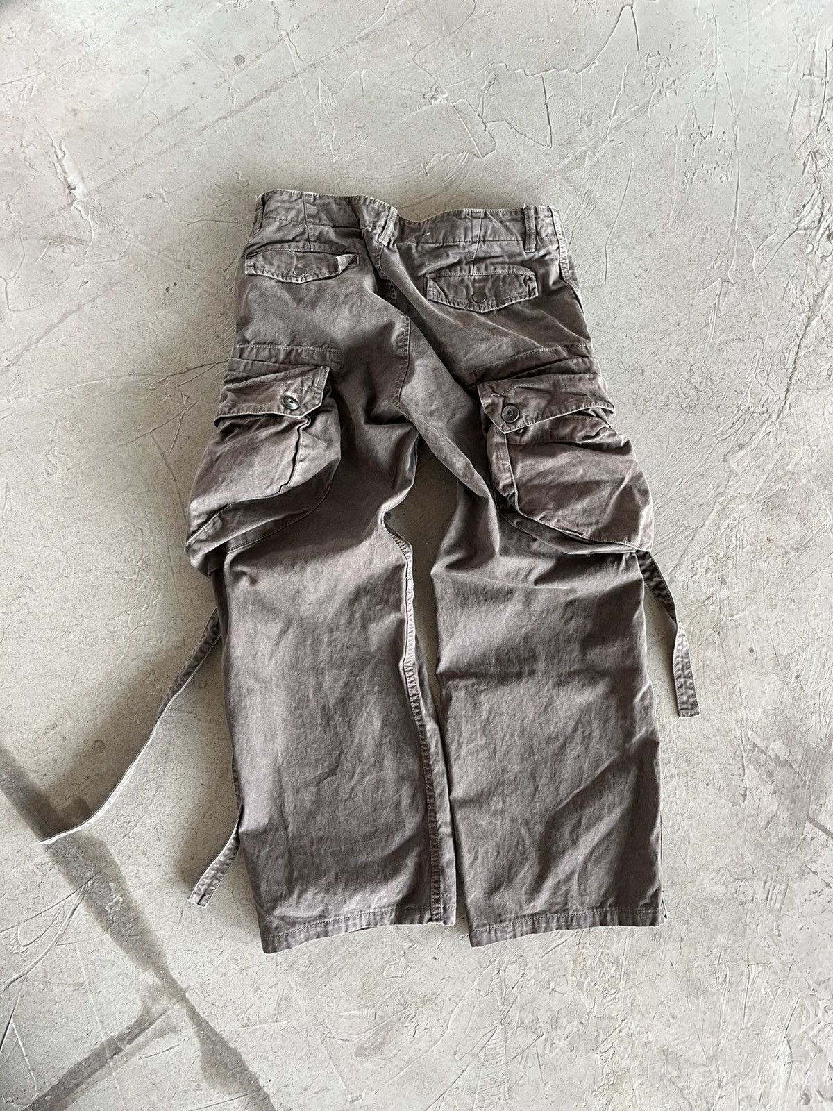 If Six Was Nine × Julius VTG Balenciaga Rick Owens Style Black Cargo Jeans 90s Y2K Size US 32 / EU 48 - 4 Thumbnail