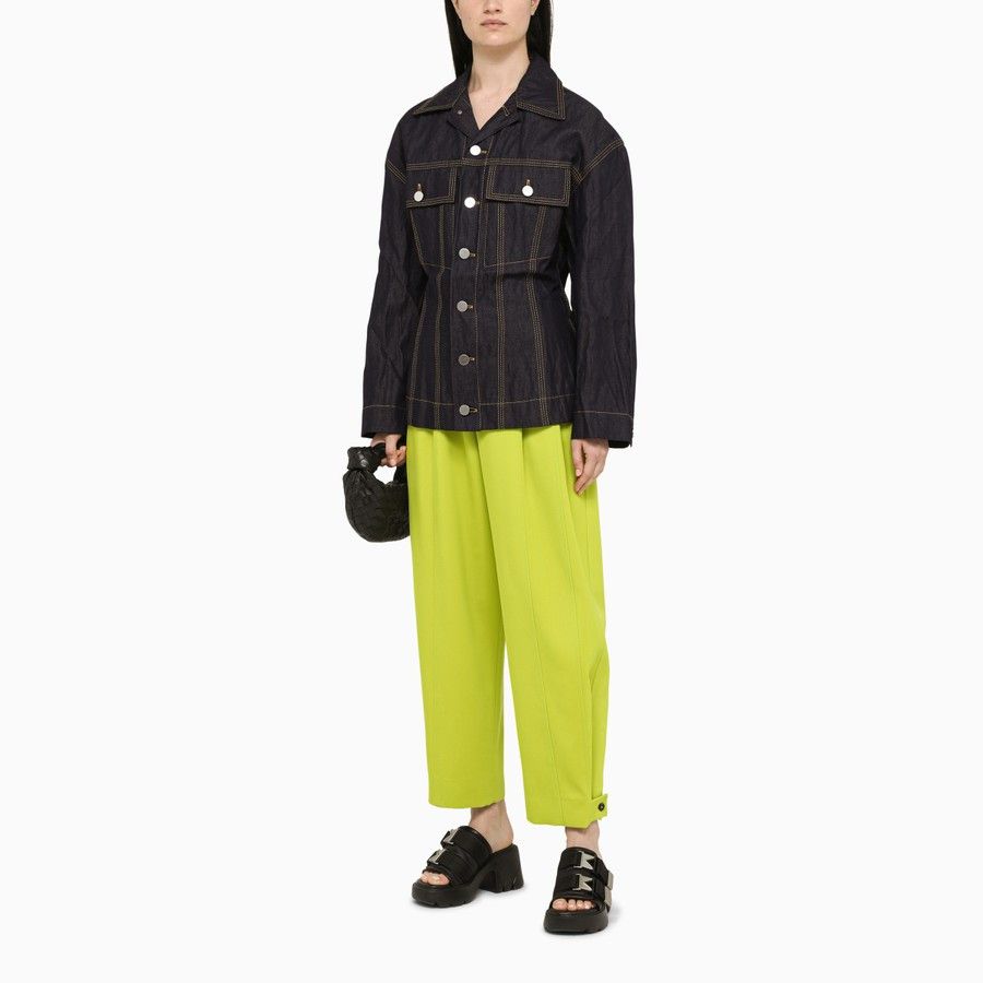 Bottega Veneta o1d2blof0824 Denim Jacket in Dark Blue Size XS / US 0-2 / IT 36-38 - 2 Thumbnail