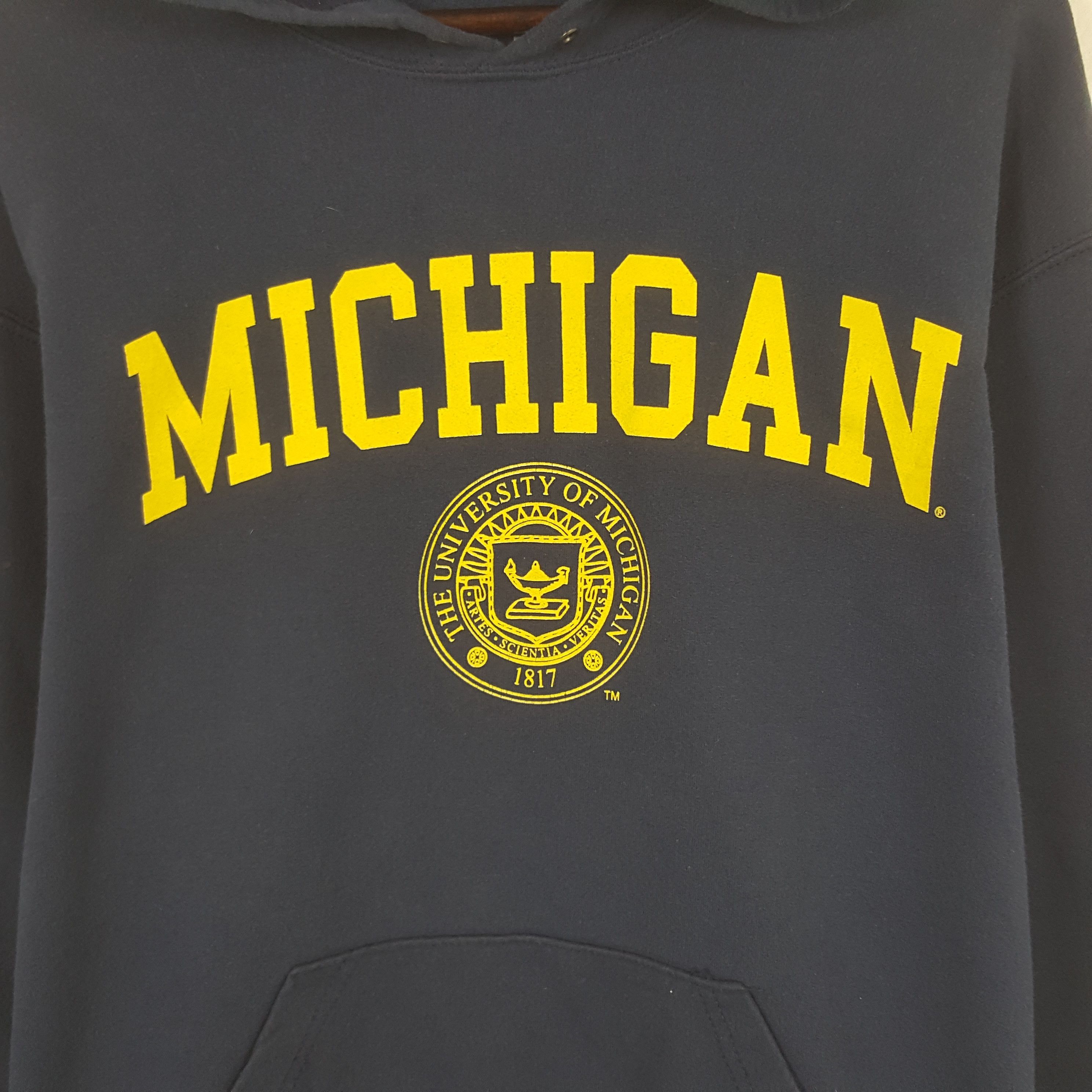 Vintage Vintage Michigan Sweatshirt Hoodies C284N16 Size US L / EU 52-54 / 3 - 2 Thumbnail