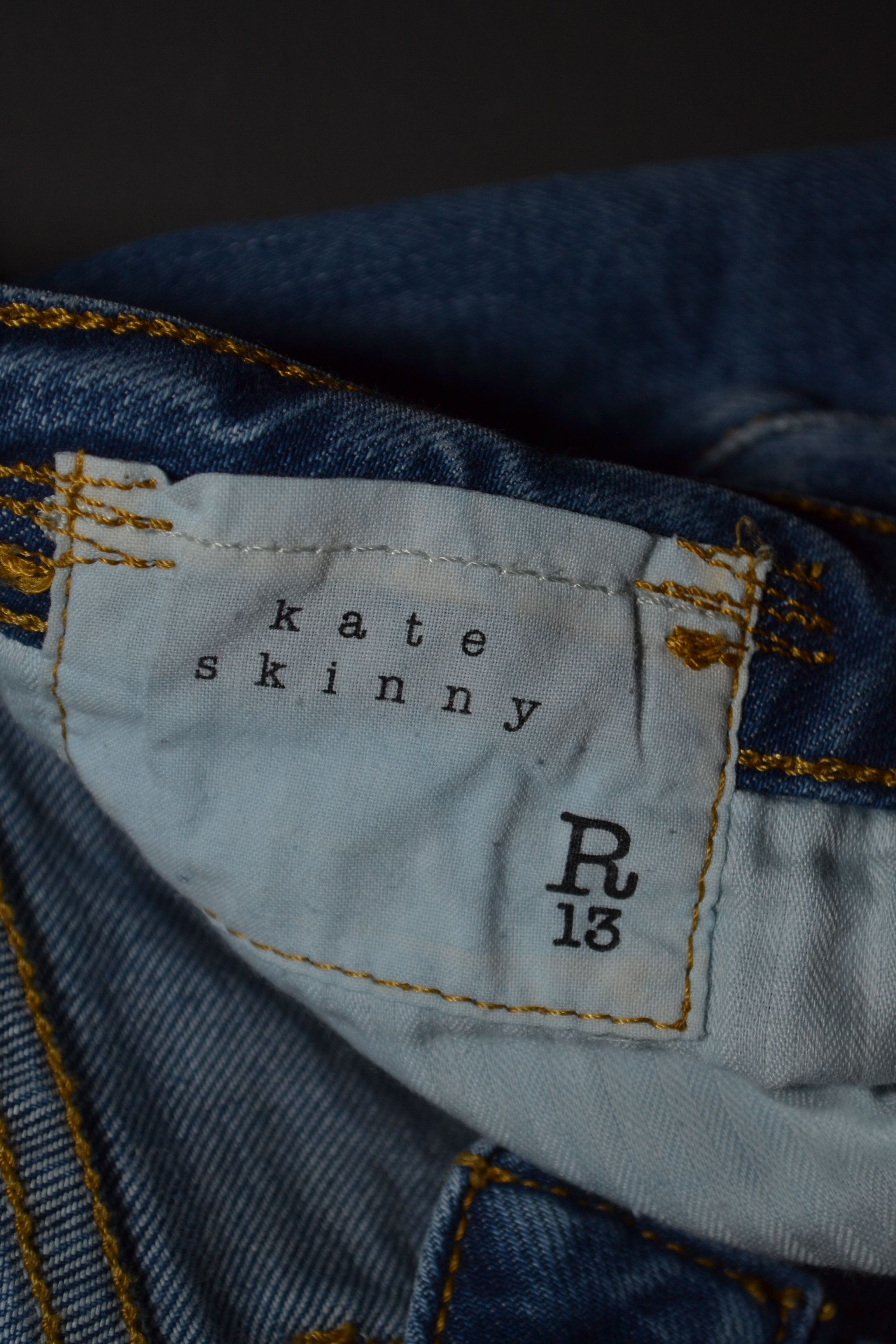 R13 R13 25 Kate Skinny With Angled Hem Size 25" / US 0 / IT 36 - 13 Thumbnail