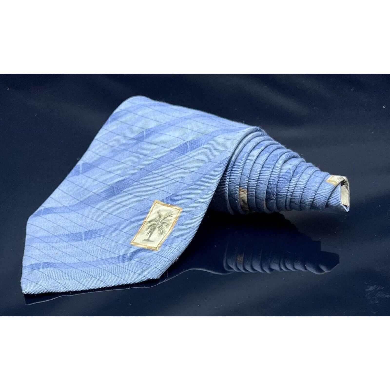Tommy Bahama TOMMY BAHAMA MENS TIE BLUE WITH PALM TREES Size ONE SIZE - 1 Thumbnail