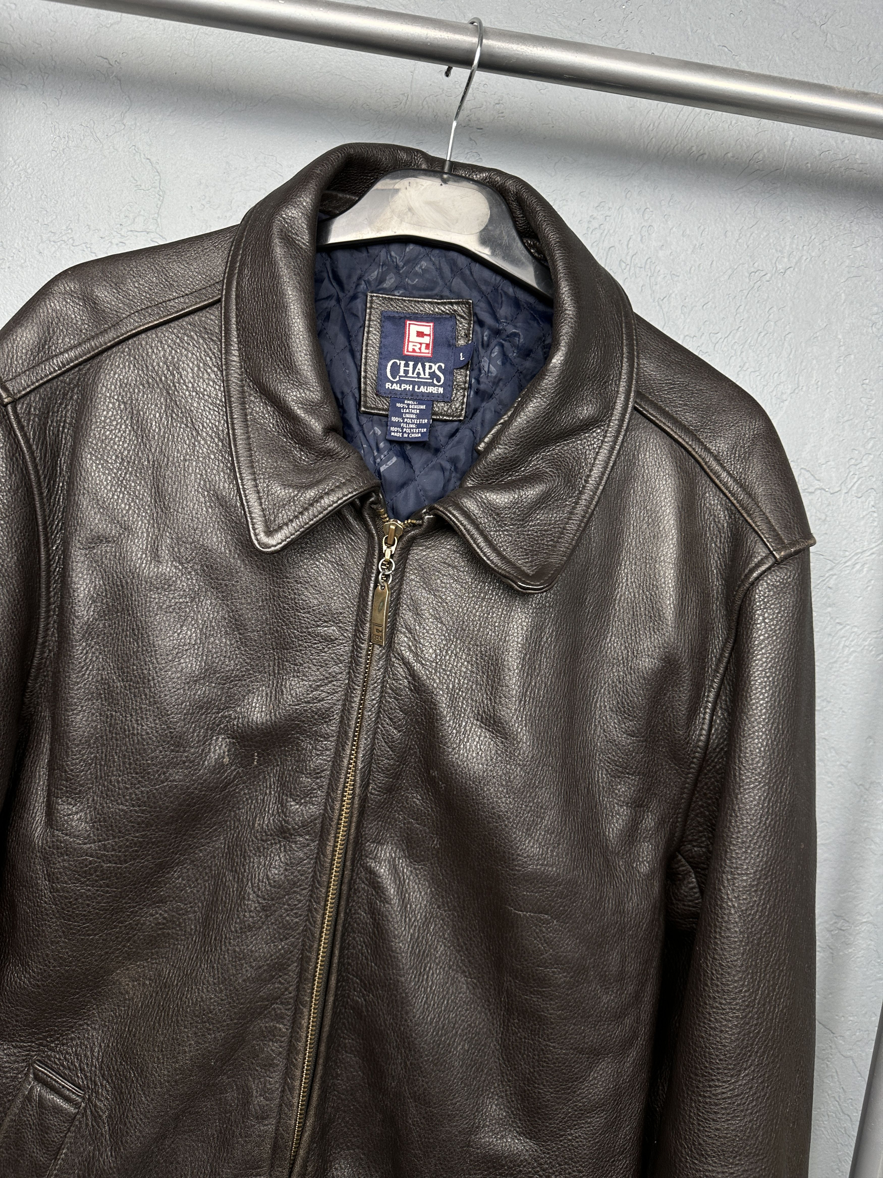 Chaps Ralph Lauren Chaps Ralph Lauren Vintage Mens Leather Jacket Size US L / EU 52-54 / 3 - 2 Thumbnail