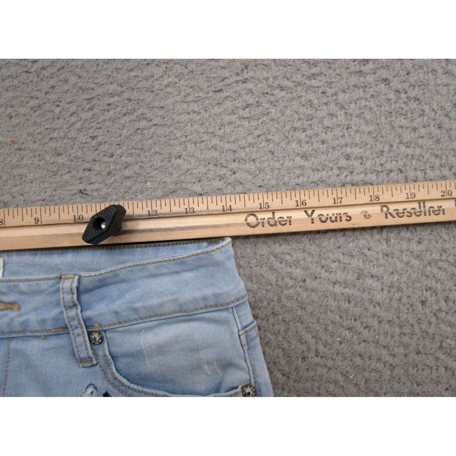 Denime Umgee Embroidered Denim Skinny Jeans Size 28 Blue Bohemian 5-Pocket Womens Skinny Jeans XS? - Size 28" / US 6 / IT 42 - 6 Thumbnail