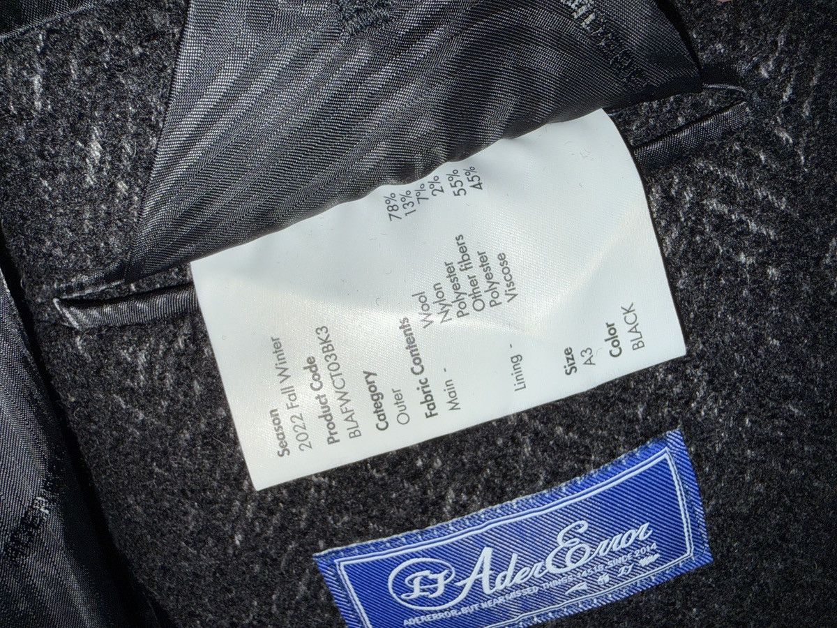 Ader Error Ader Error Black Meffice Coat Size US L / EU 52-54 / 3 - 8 Thumbnail