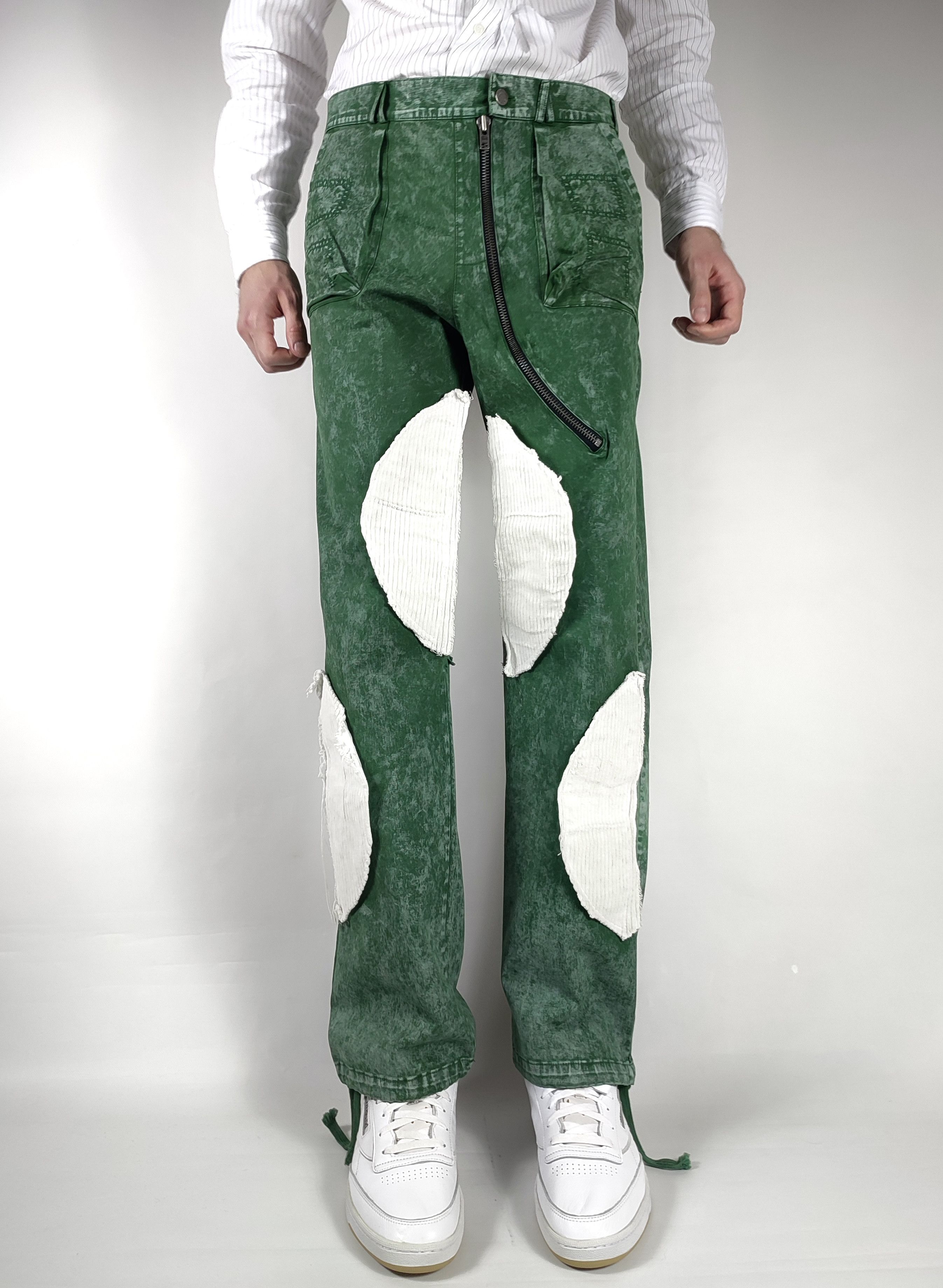 If Six Was Nine Atelier d’Roupa Patchwork Corduroy Garment Dyed Cargo Pants Size US 33 - 1 Thumbnail