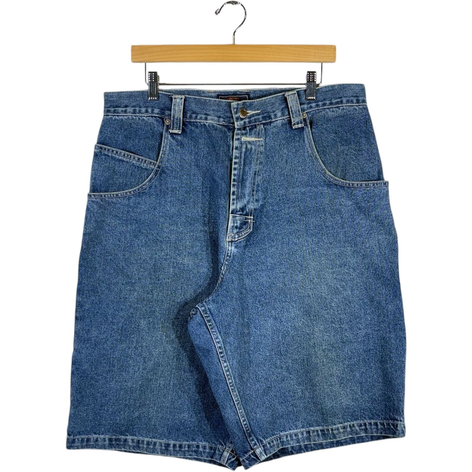 Route 66 Vintage Route 66 Denim Carpenter Shorts 36 x 12 Size US 36 / EU 52 - 1 Thumbnail