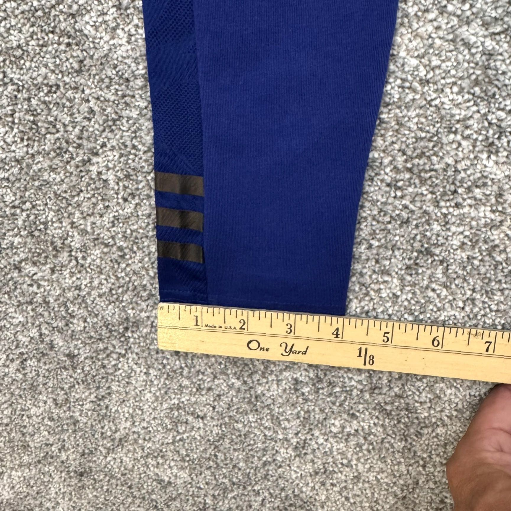 Adidas Adidas Leggings XS Activewear Women Regular Ankle Blue Reflective Breathable Stretch Yoga Running Gym Training Size 26" / US 2 / IT 38 - 4 Thumbnail