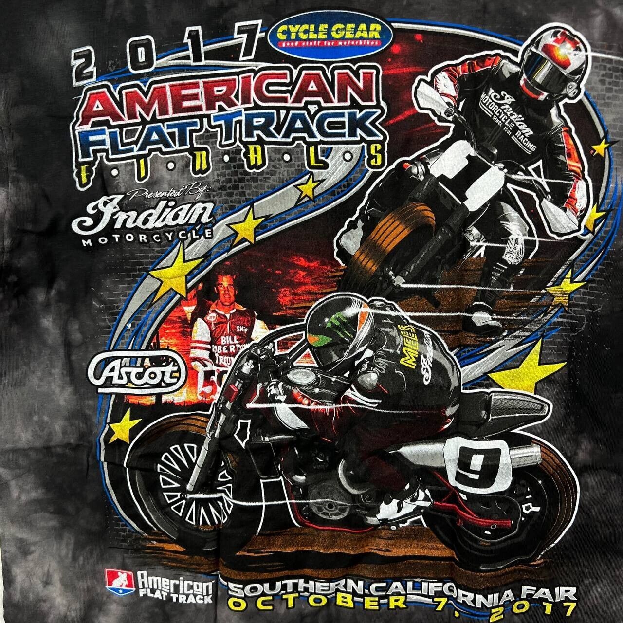 Gildan Vintage American Flat Track Finals 2017 M Gildan T-Shirt Size US M / EU 48-50 / 2 - 5 Thumbnail