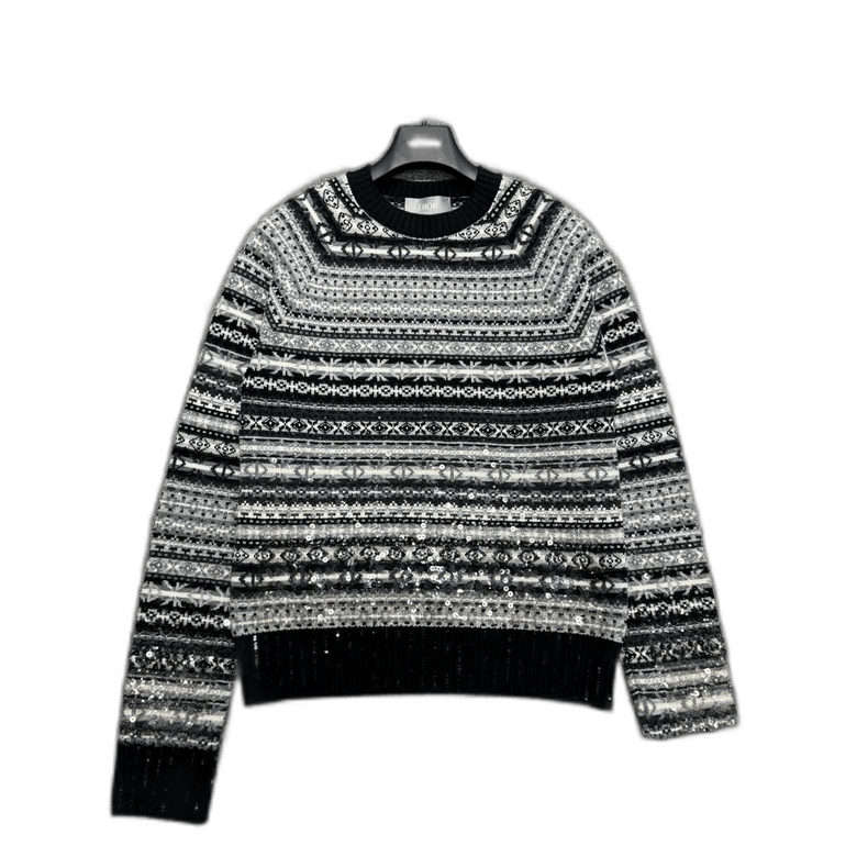 Dior Dior Sequined Knitted Sweater for Sale-yf Size US S / EU 44-46 / 1 - 1 Thumbnail