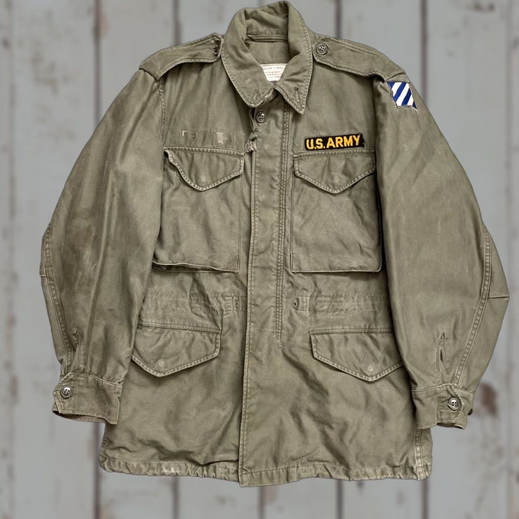 Vintage VINTAGE US Army Military Field Combat Sateen 9oz Jacket XS Regular Green Military Jacket Unisex Adults 1950s 1959 Army Korean Outdoor Utility Size US XS / EU 42 / 0 - 1 Thumbnail