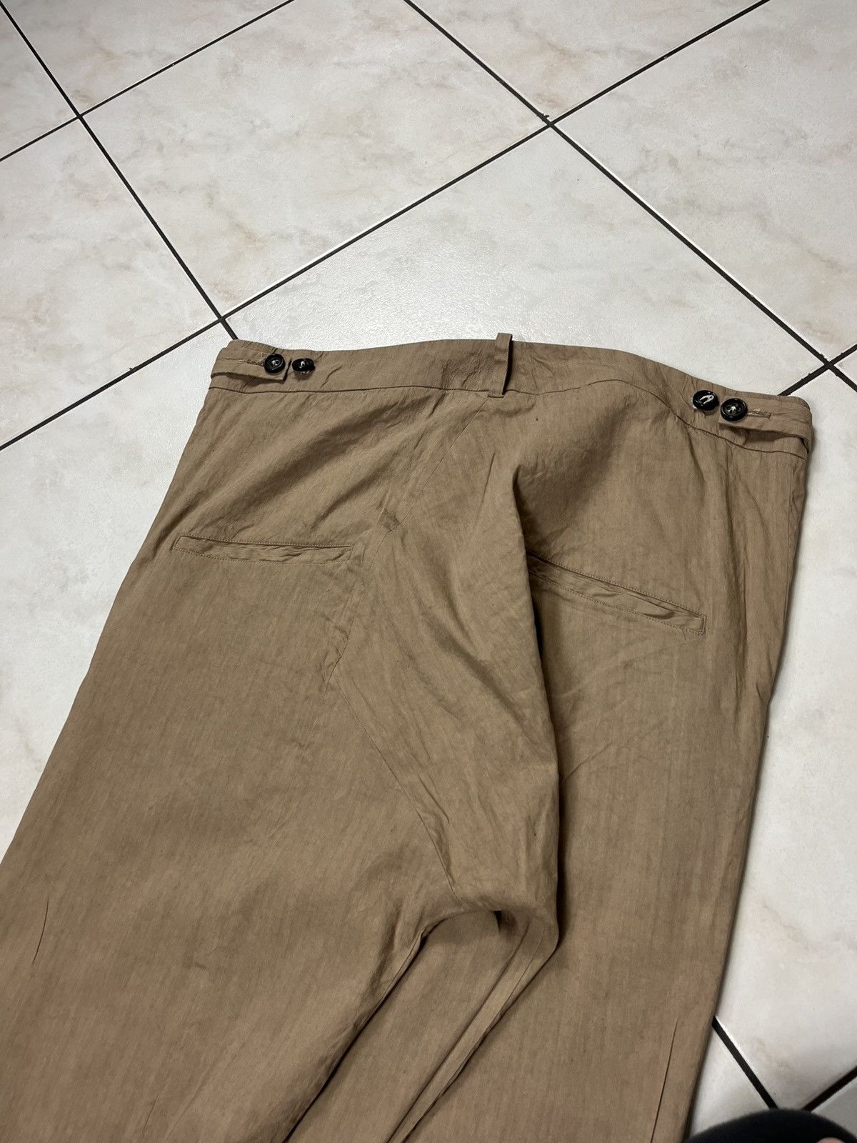 Damir Doma × Designer Damir Doma linen drop crotch pants asymmetric Size US 34 / EU 50 - 20 Thumbnail