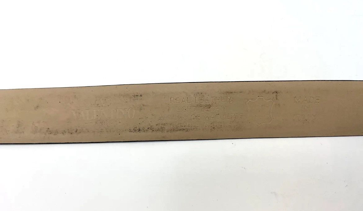 Valentino Valentino Garavani Black Leather Belt – Size 95/110 Size 46 - 5 Thumbnail