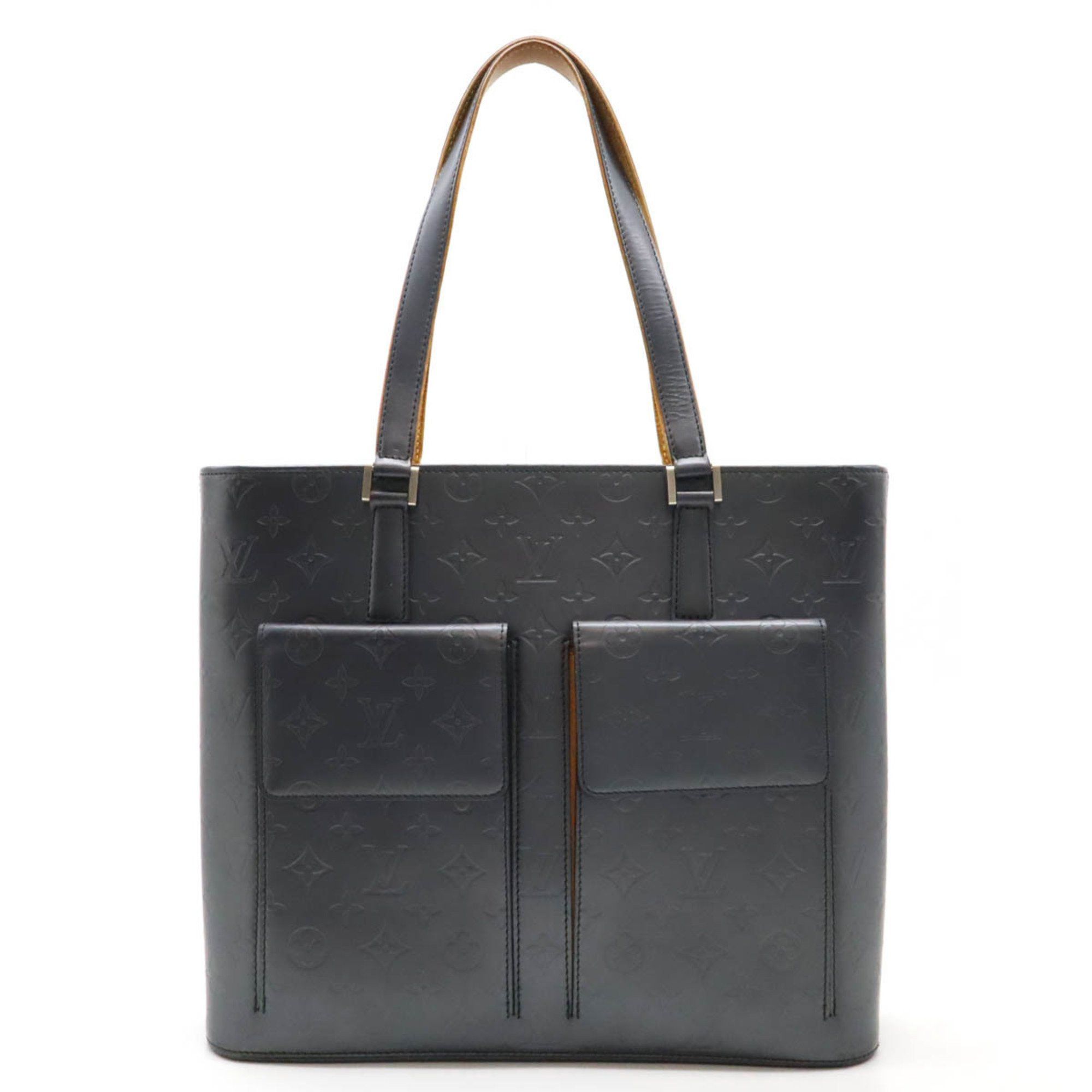 Louis Vuitton Monogram Matte Wilwood Tote Bag Shoulder Blue M55105, Women's
