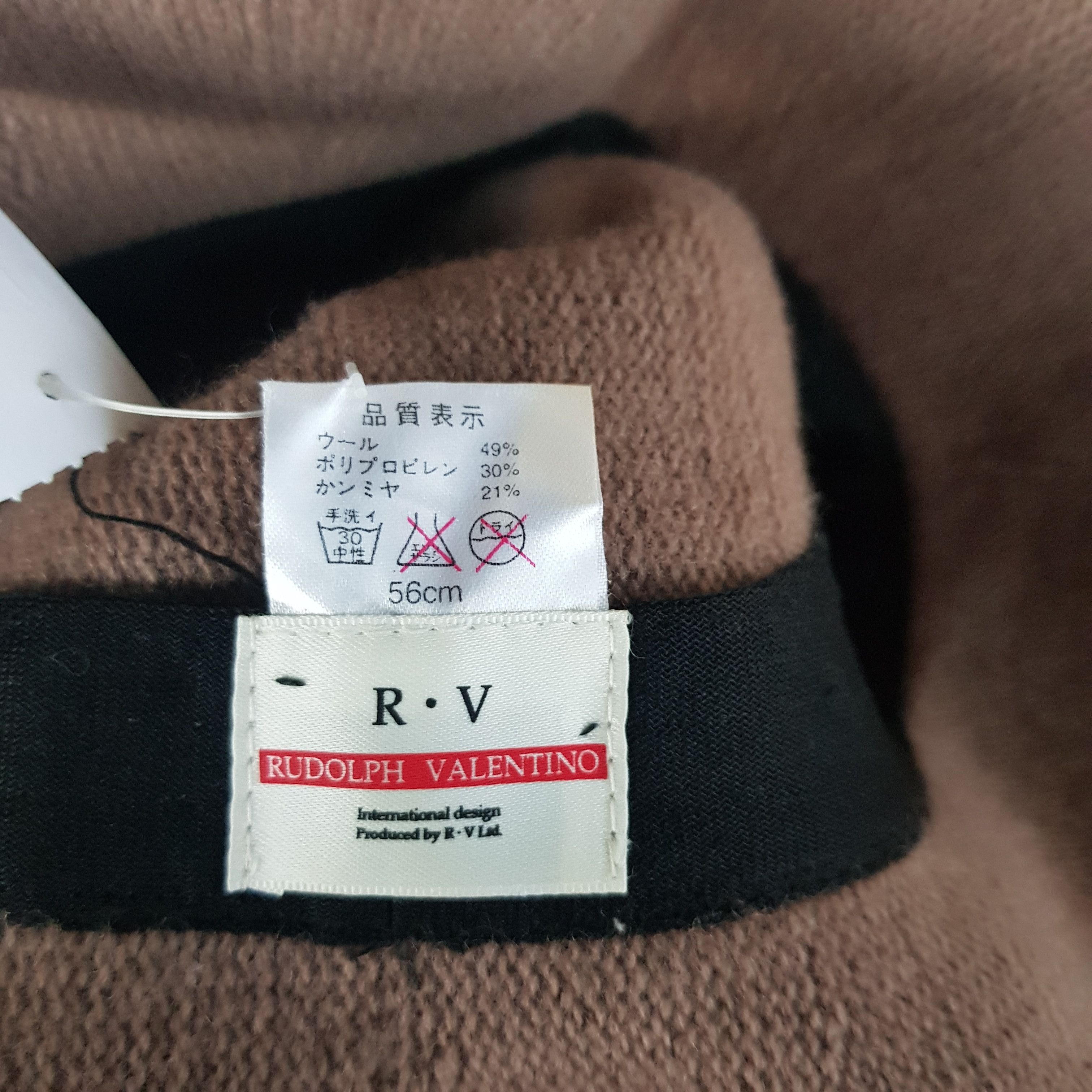 Japanese Brand Vintage Rudolph Valentino Hats Crochet Beanie Snow Caps. Size ONE SIZE - 7 Thumbnail
