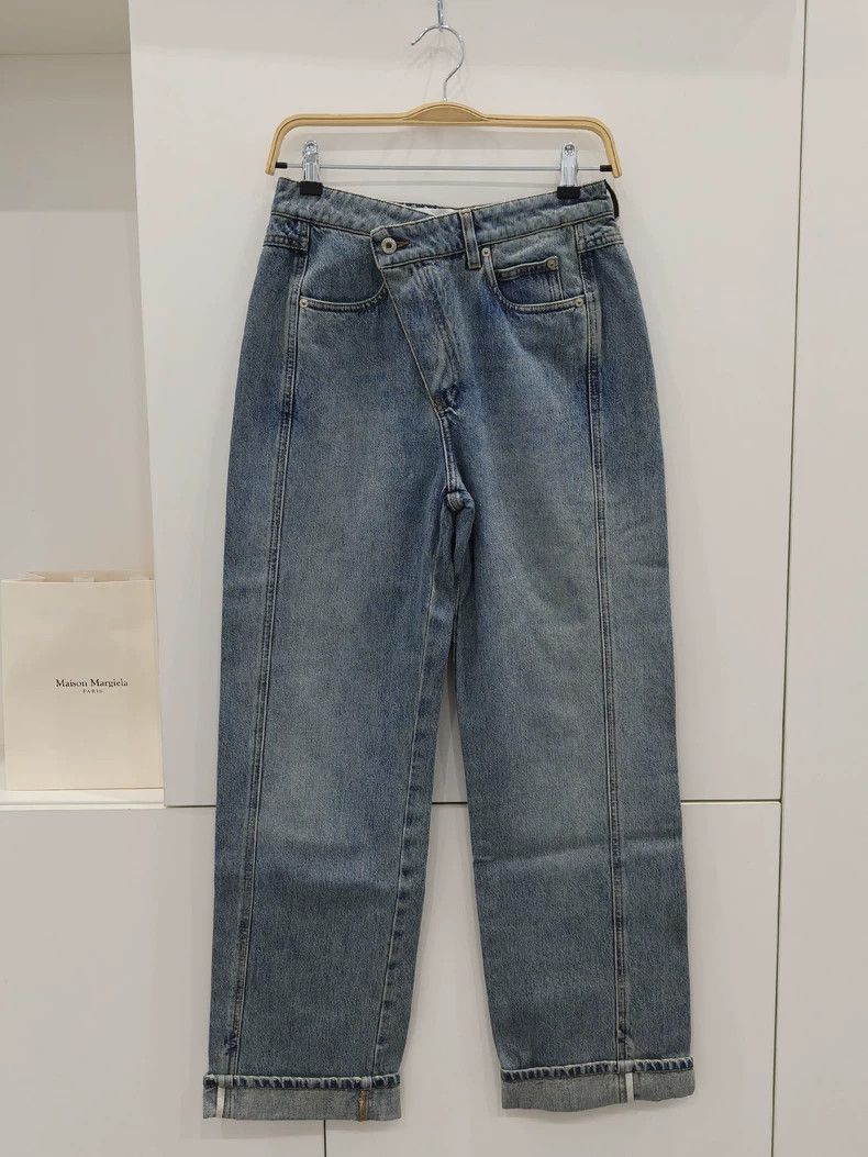 Loewe Loewe Light blue rolled-edge jeans S359Y11XC4 Size 35" - 3 Thumbnail