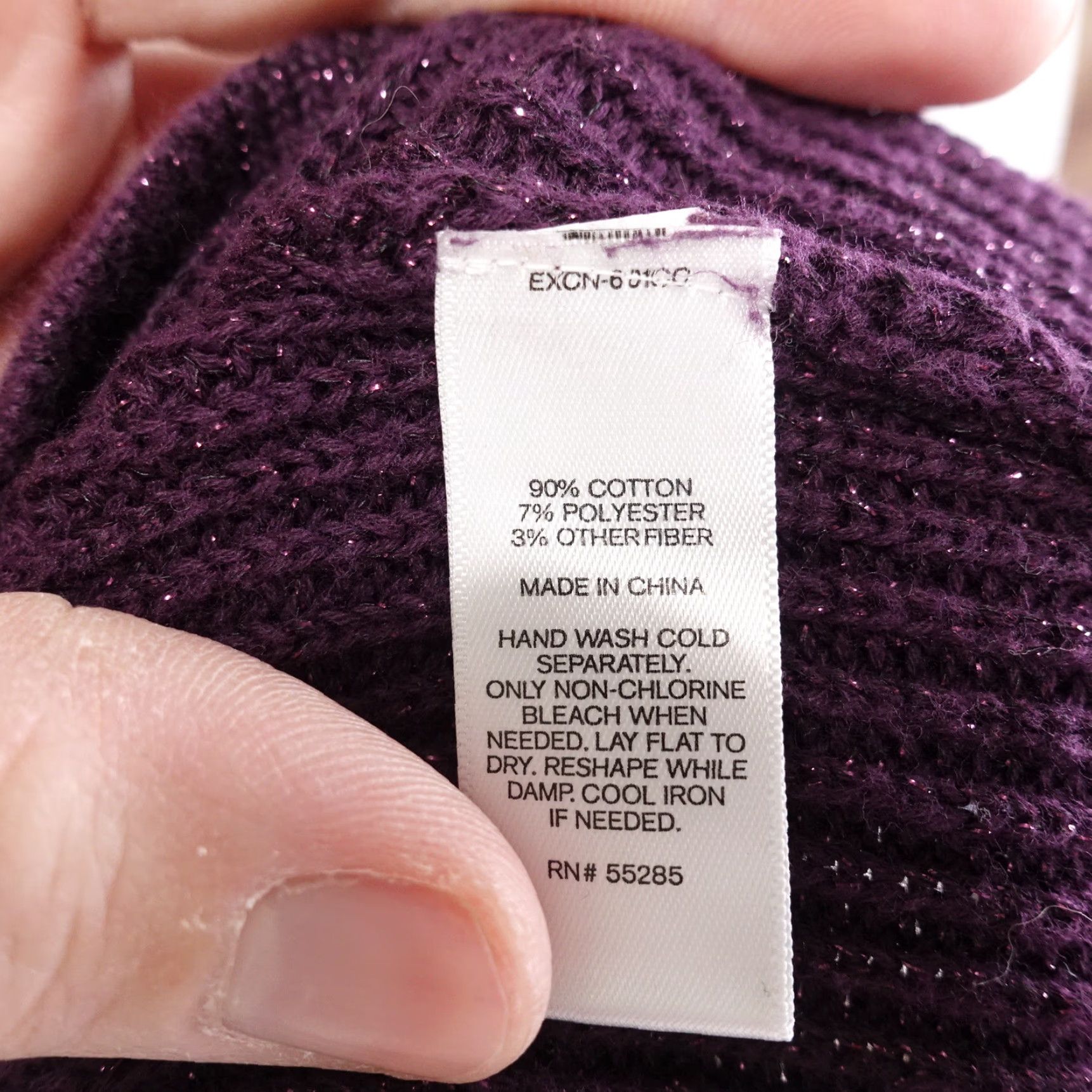 Express EXPRESS PURPLE PULLOVER V-NECK SWEATER WOMENS XS Size XS / US 0-2 / IT 36-38 - 7 Thumbnail