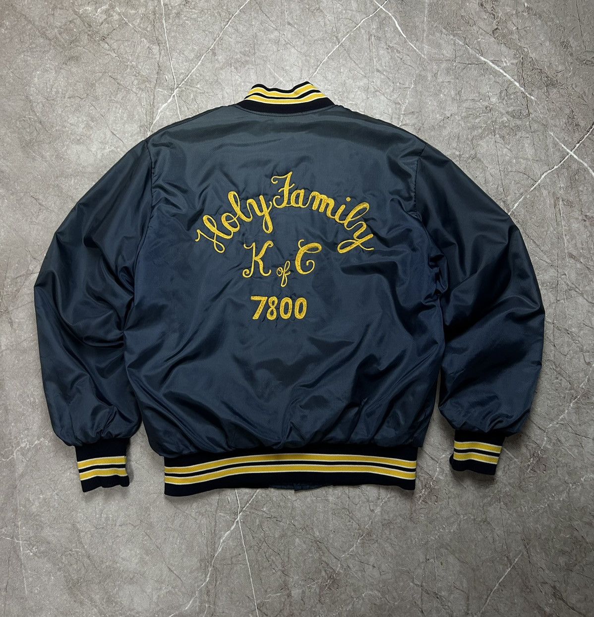 Vintage Vintage Stratford Rams x Birdie made in USA varsity jacket Size US L / EU 52-54 / 3 - 1 Thumbnail