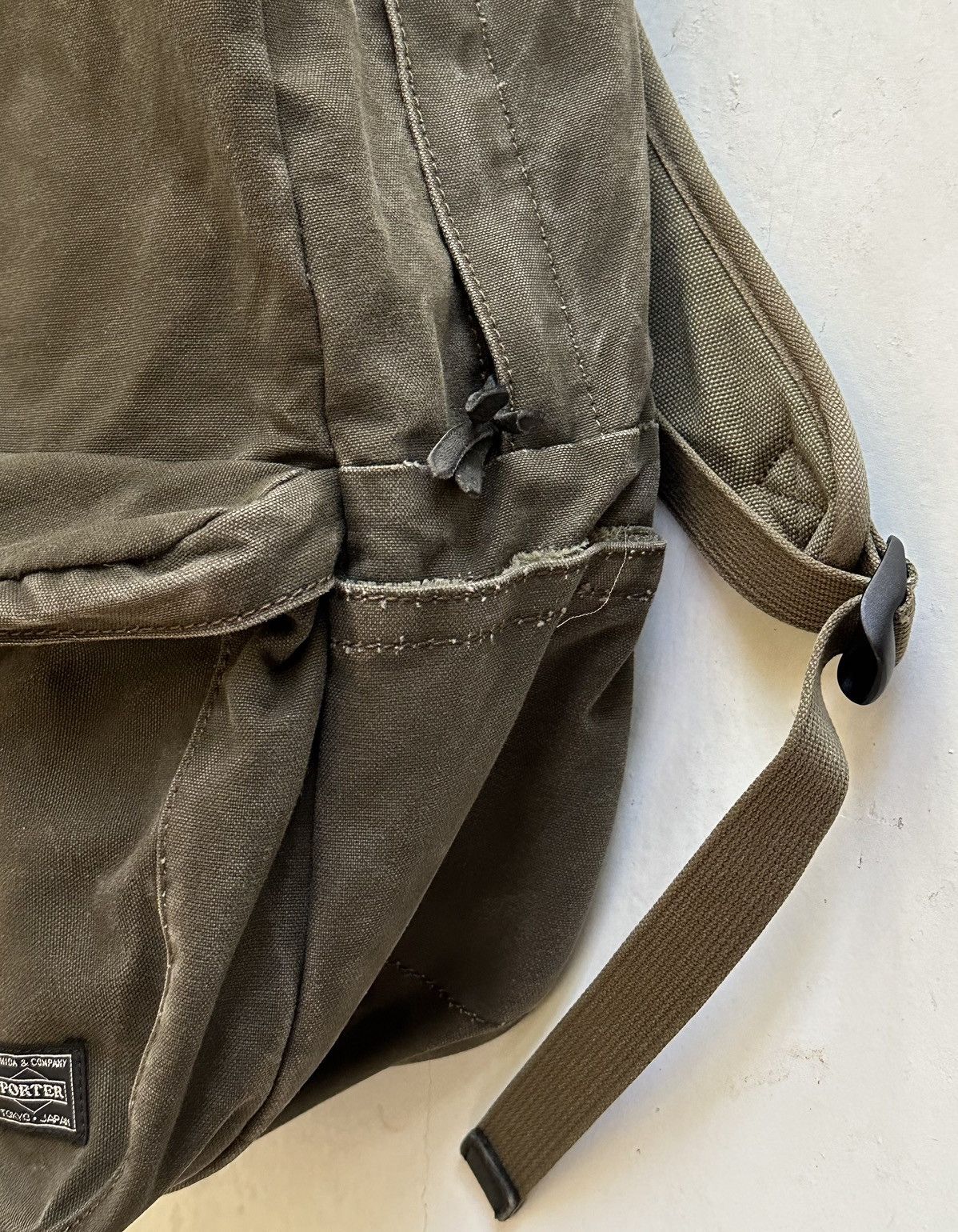 Porter Porter Vintage Stone Washed Canvass Backpack Size ONE SIZE - 5 Thumbnail