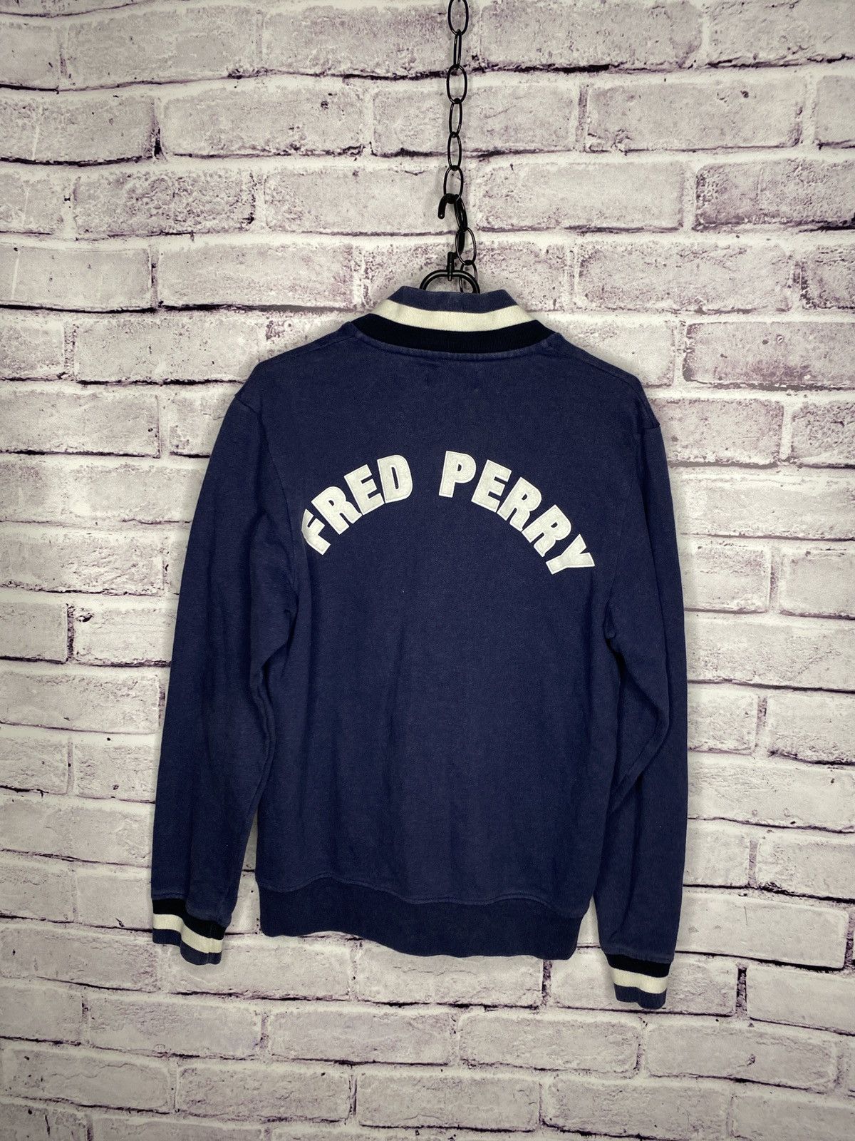 Fred Perry Men's Fred Perry bomber jacket big logo Size S Size US S / EU 44-46 / 1 - 3 Thumbnail