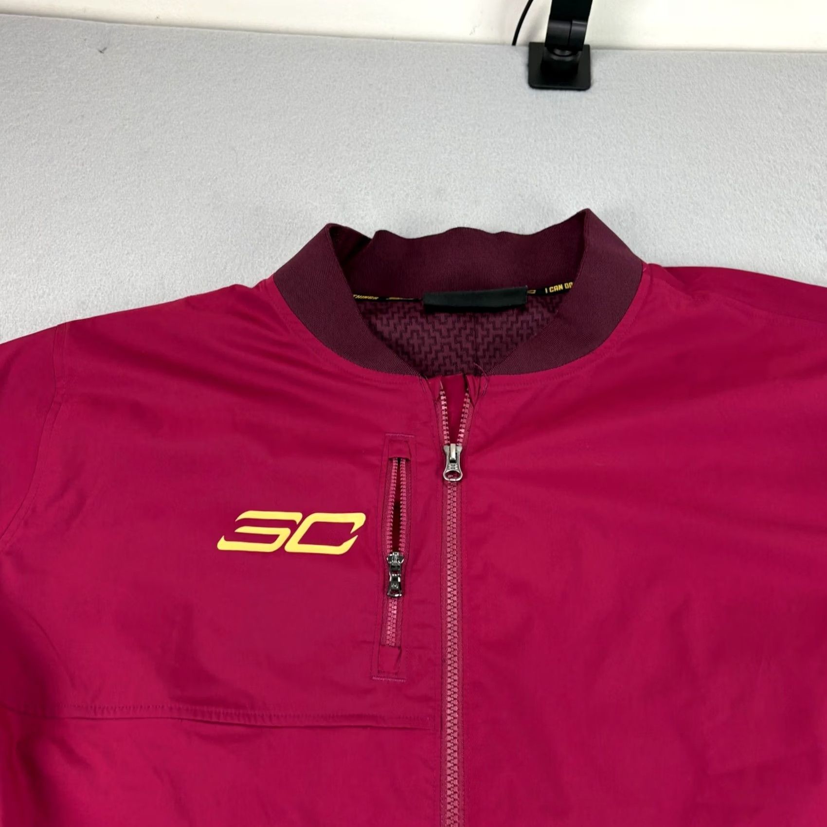 Under Armour Under Armour Steph Curry Jacket Mens 3XL Red Full Zip Long Range Windbreaker Size US XXL / EU 58 / 5 - 3 Thumbnail