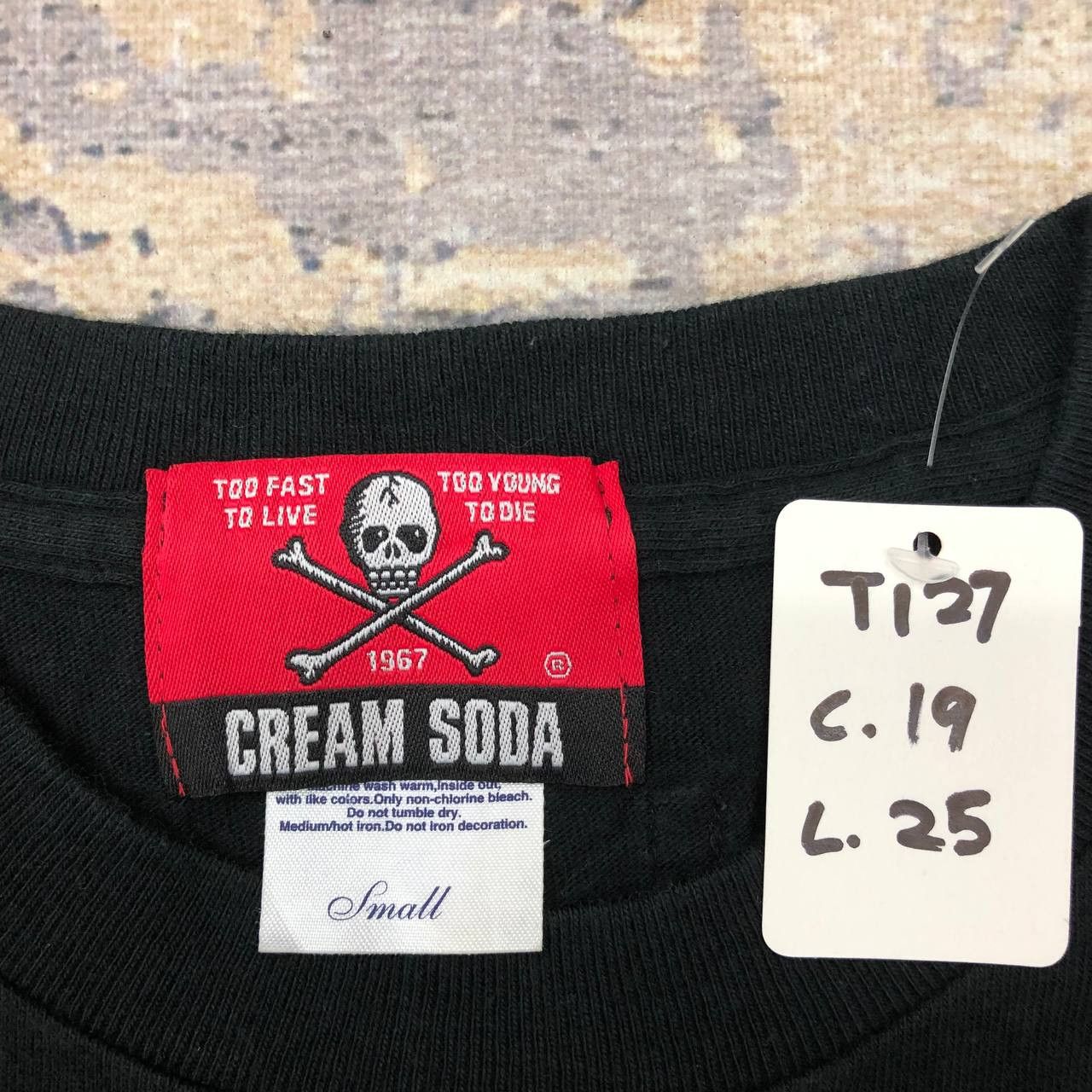 Japanese Brand T127 CREAM SODA x PINKDRAGON 40TH ANNIV. ROCK N PUNK TEE Size US S / EU 44-46 / 1 - 9 Thumbnail
