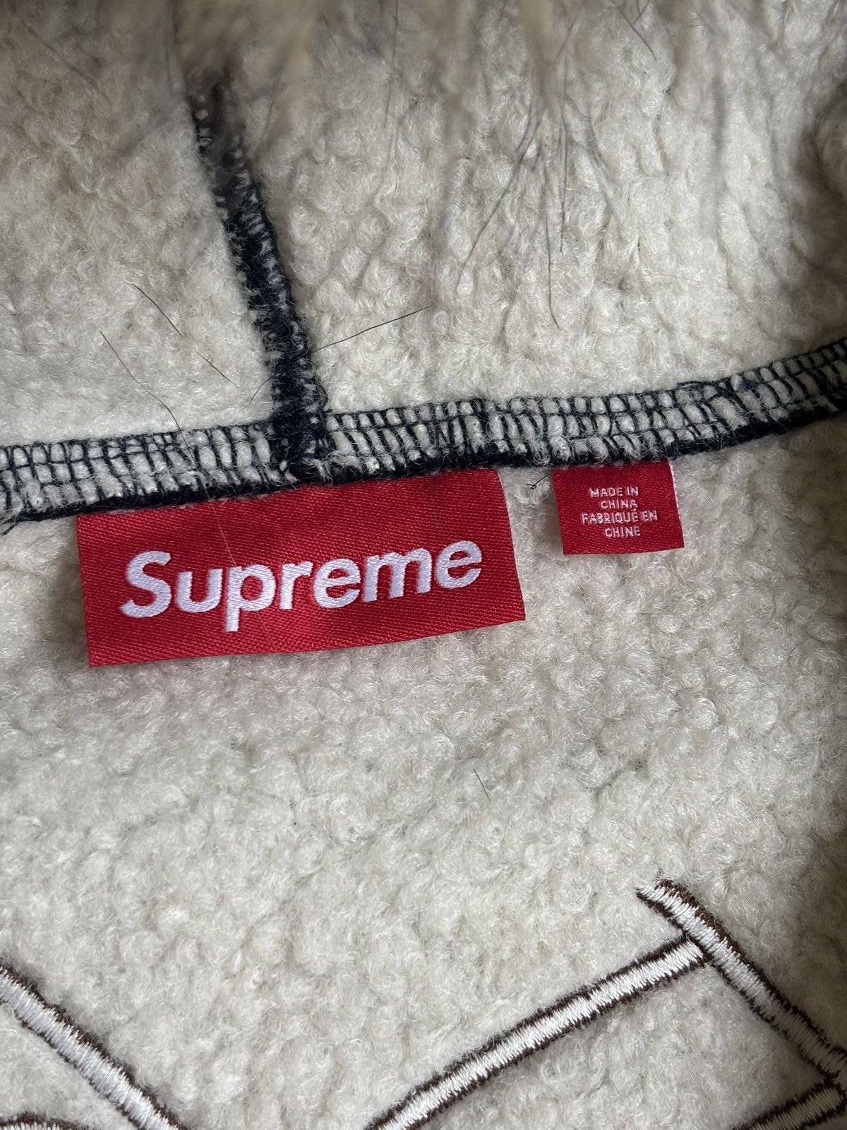 Supreme Supreme Faux Fur Hoodie Navy FW25 Size US S / EU 44-46 / 1 - 16 Thumbnail