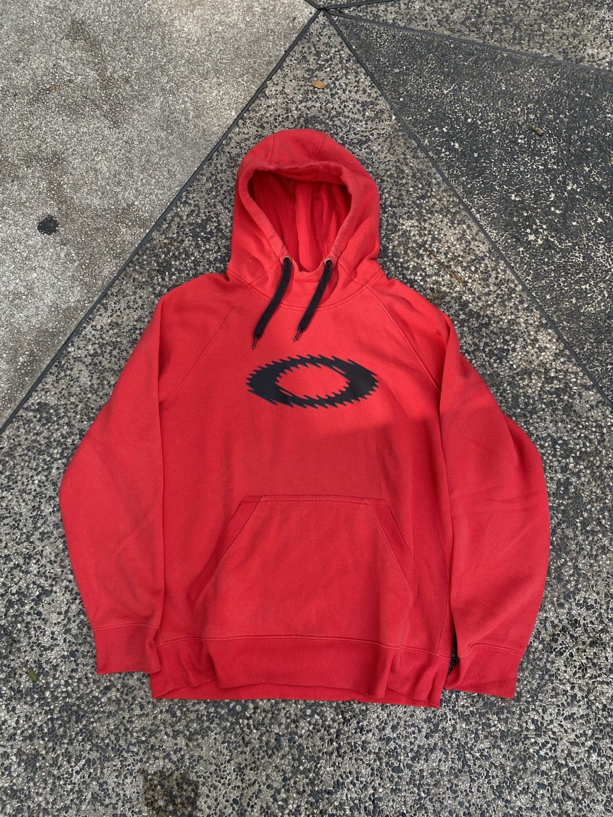 Oakley Oakley Unisex Arctic Challenge Zippered Red Logo Hoodie 