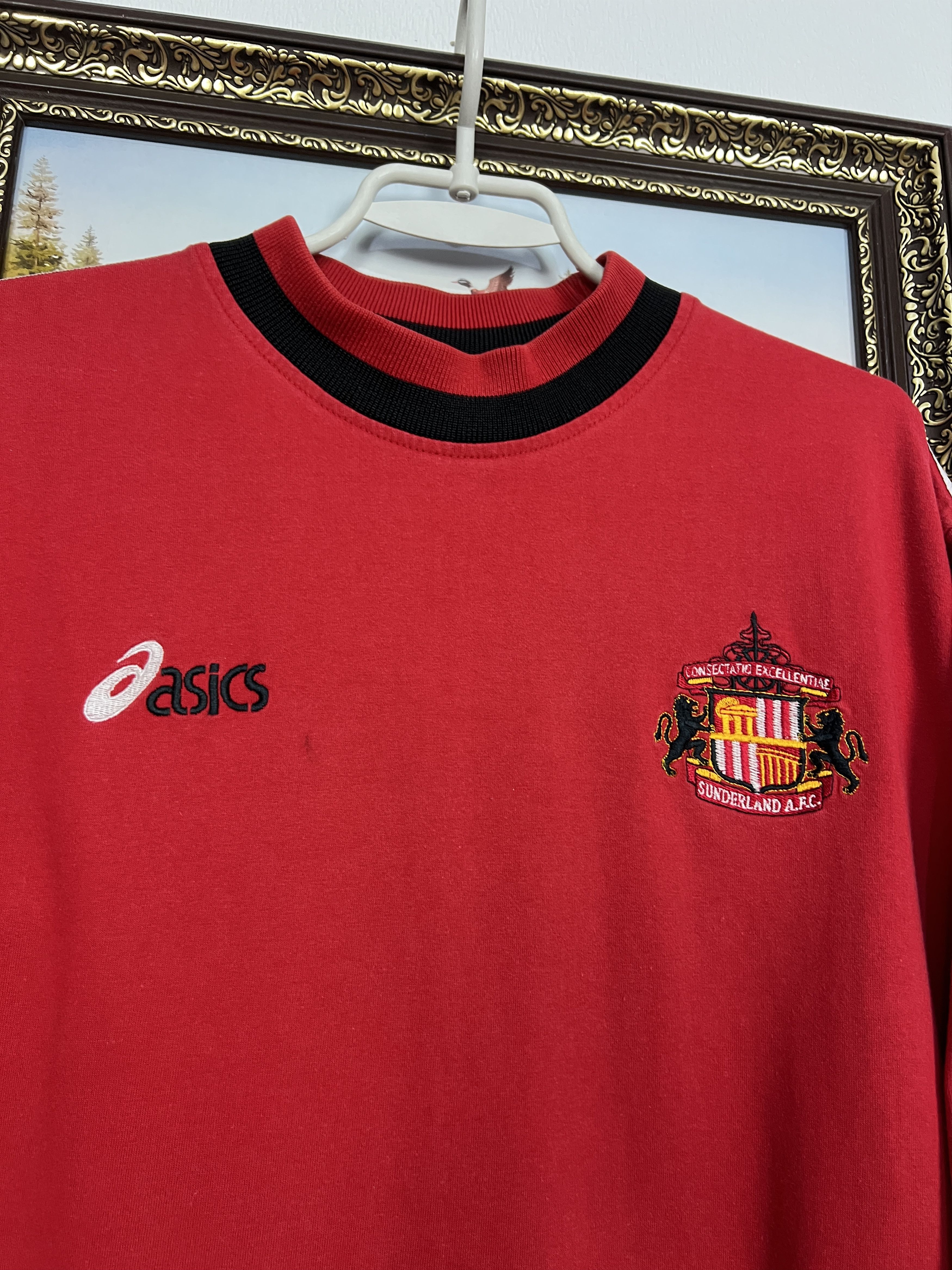 Asics Vintage Sunderland Football Train Shirt Soccer Jersey Trikot Size US L / EU 52-54 / 3 - 3 Thumbnail