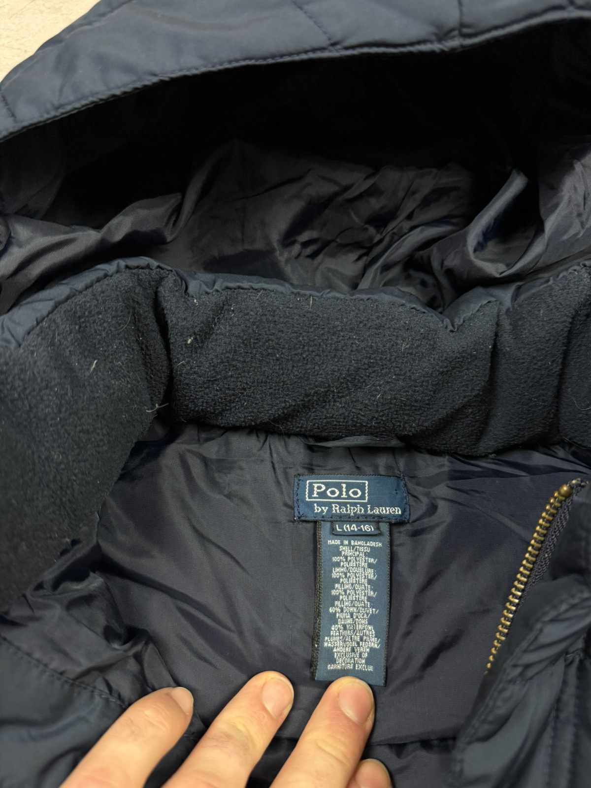 Polo Ralph Lauren Navy Polo Ralph Lauren Puffer Jacket Size US S / EU 44-46 / 1 - 8 Thumbnail