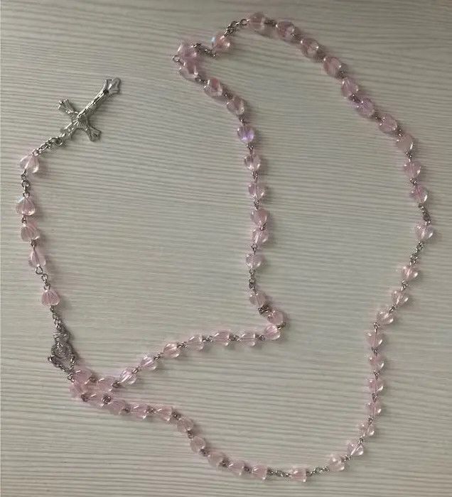 Jewelry × Other Saint Benedict Rosary Necklace Chain Catholic Church Jesus Size ONE SIZE - 2 Thumbnail