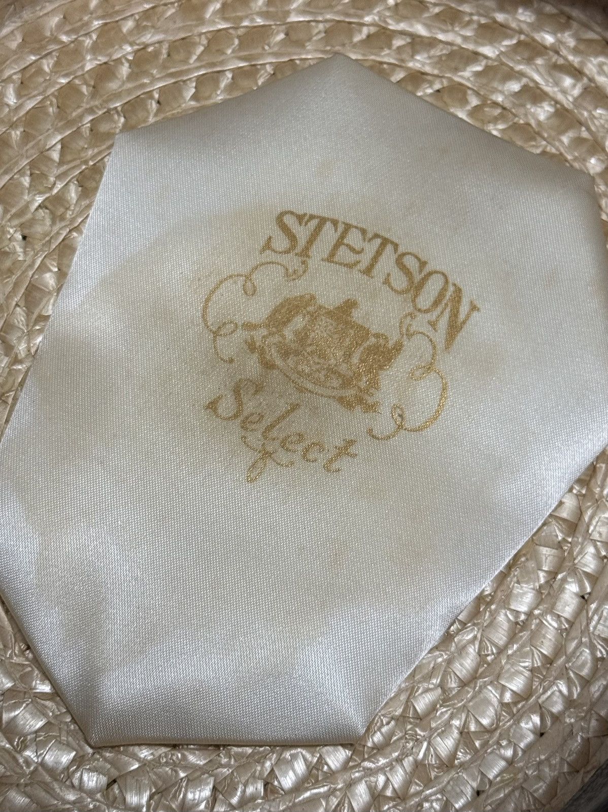 Other 50s Stetson Select Boater Hat size: 7 3/8 Size 38 - 4 Thumbnail