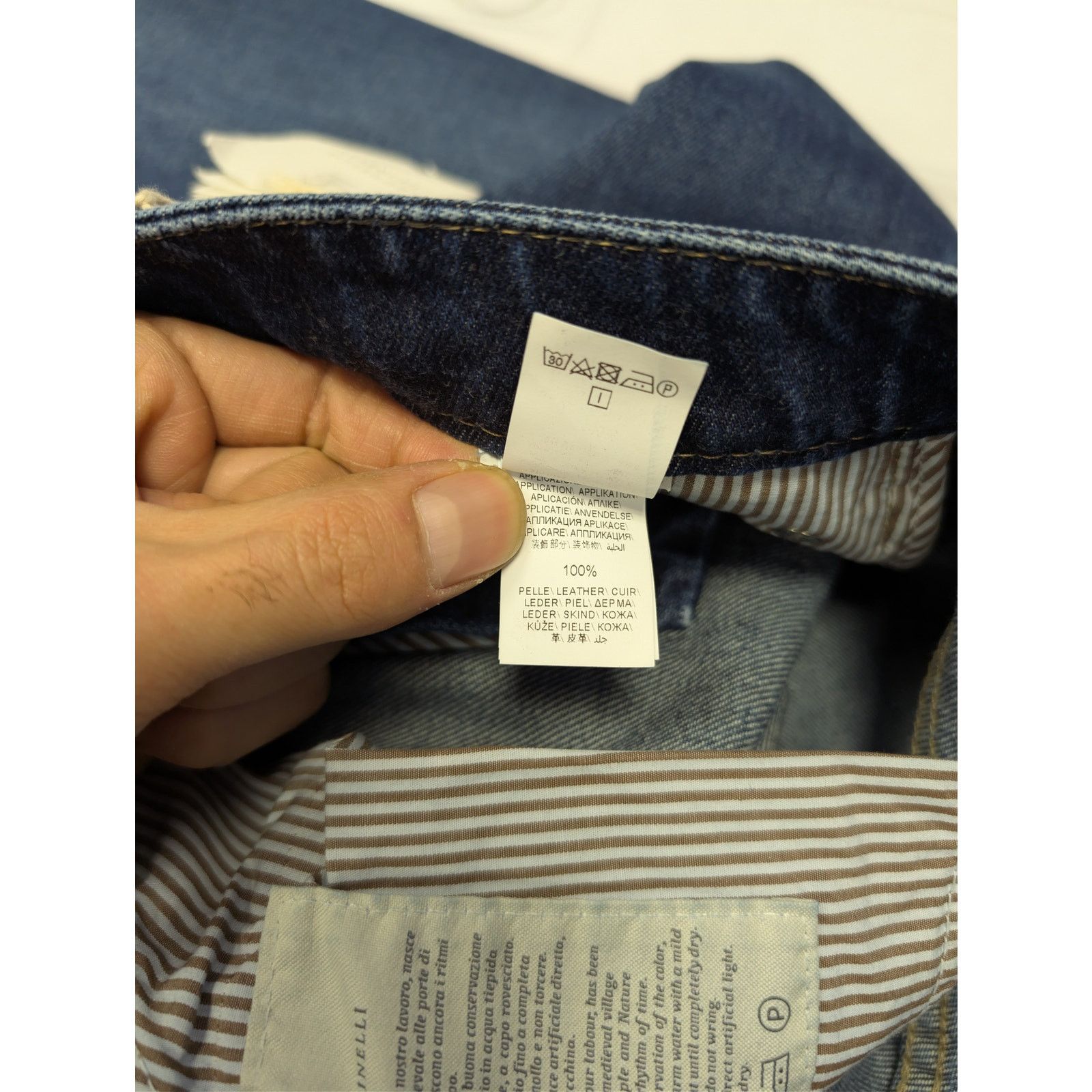 Brunello Cucinelli o1rshd1 Denim Jeans in Blue Size US 30 / EU 46 - 17 Thumbnail