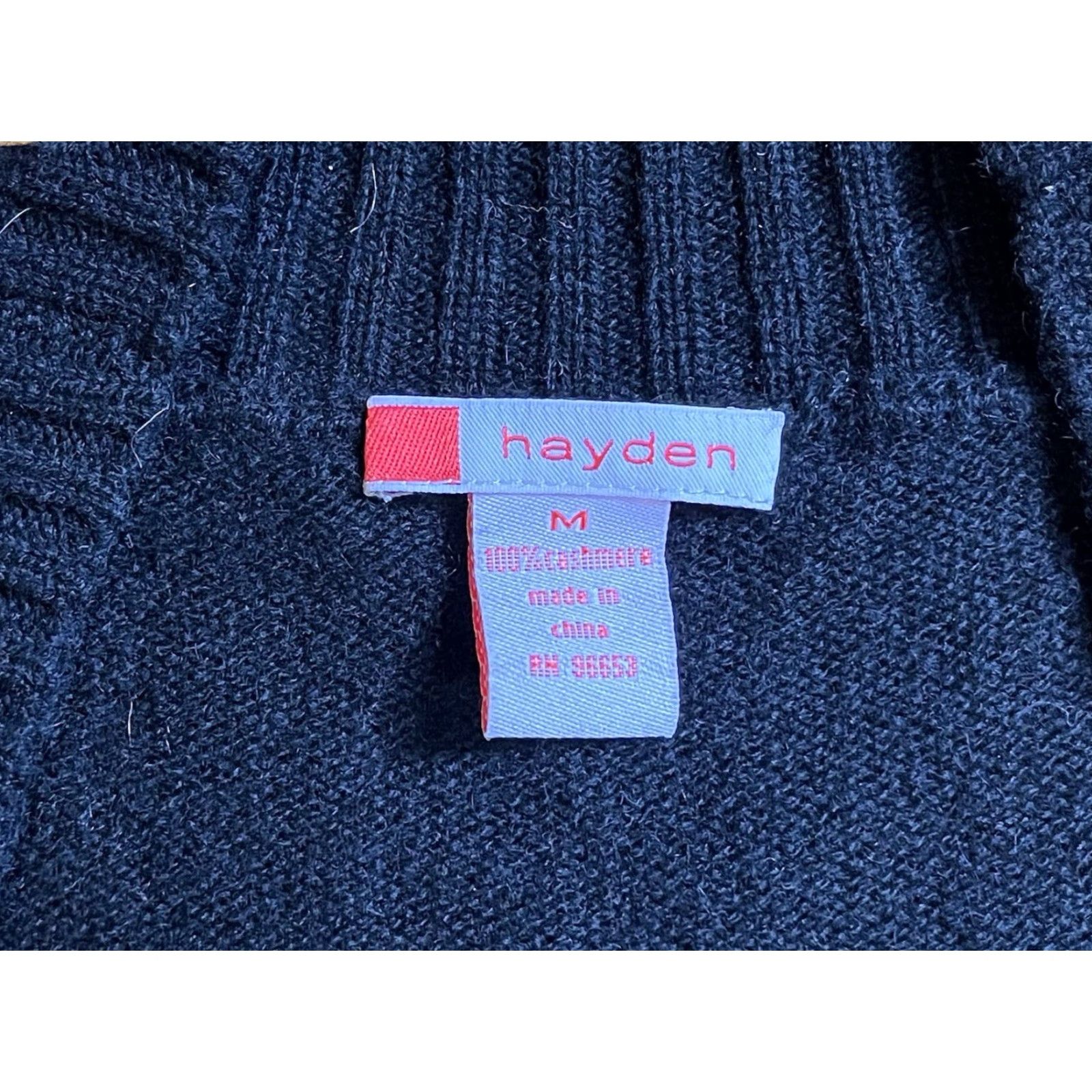 Vintage Hayden 100% Cashmere Sweater Women’s M Black Short Sleeve Shirt Size M / US 6-8 / IT 42-44 - 4 Thumbnail