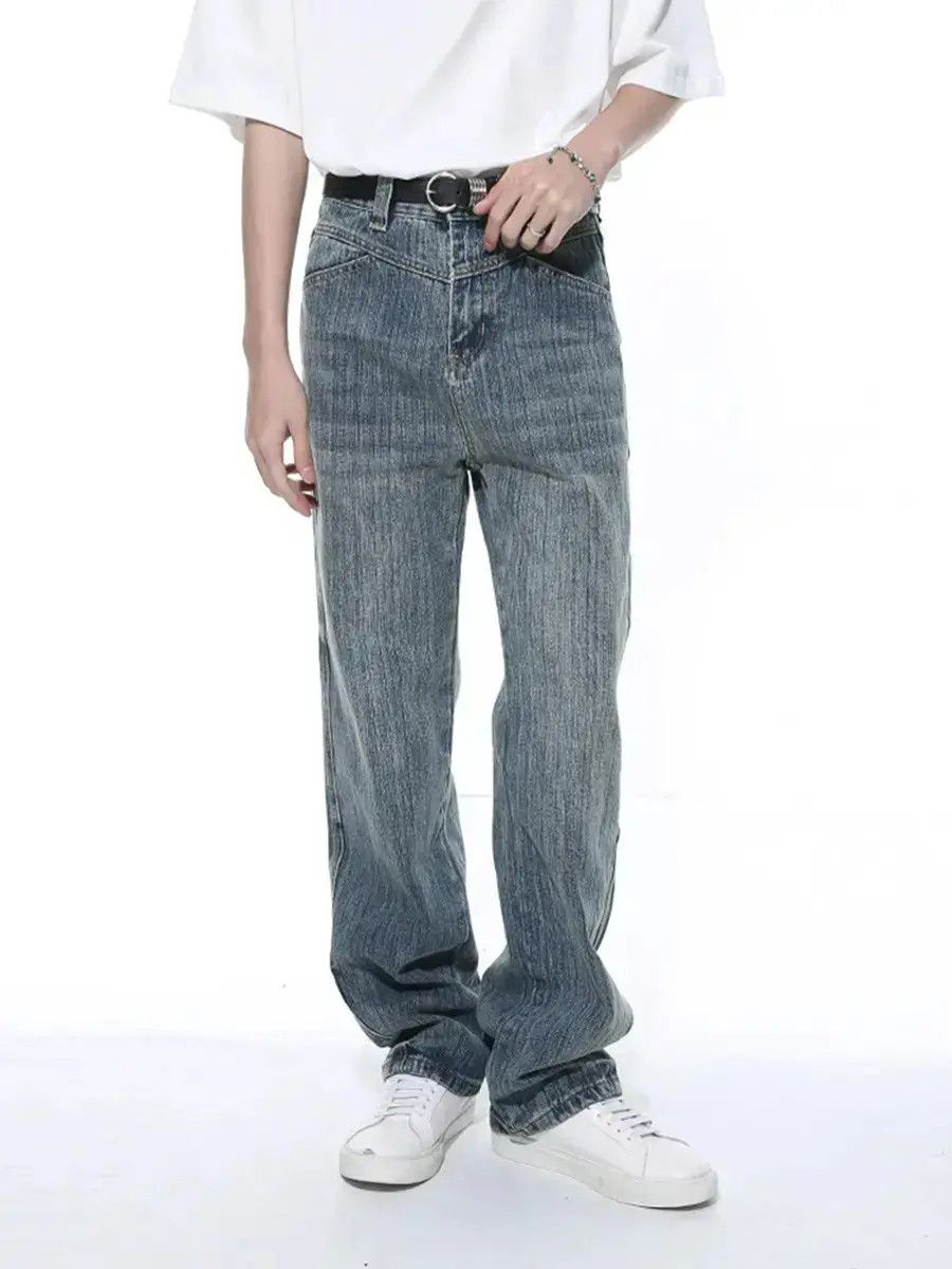 Japanese Brand Retro loose high street casual jeans Size US 32 / EU 48 - 6 Thumbnail