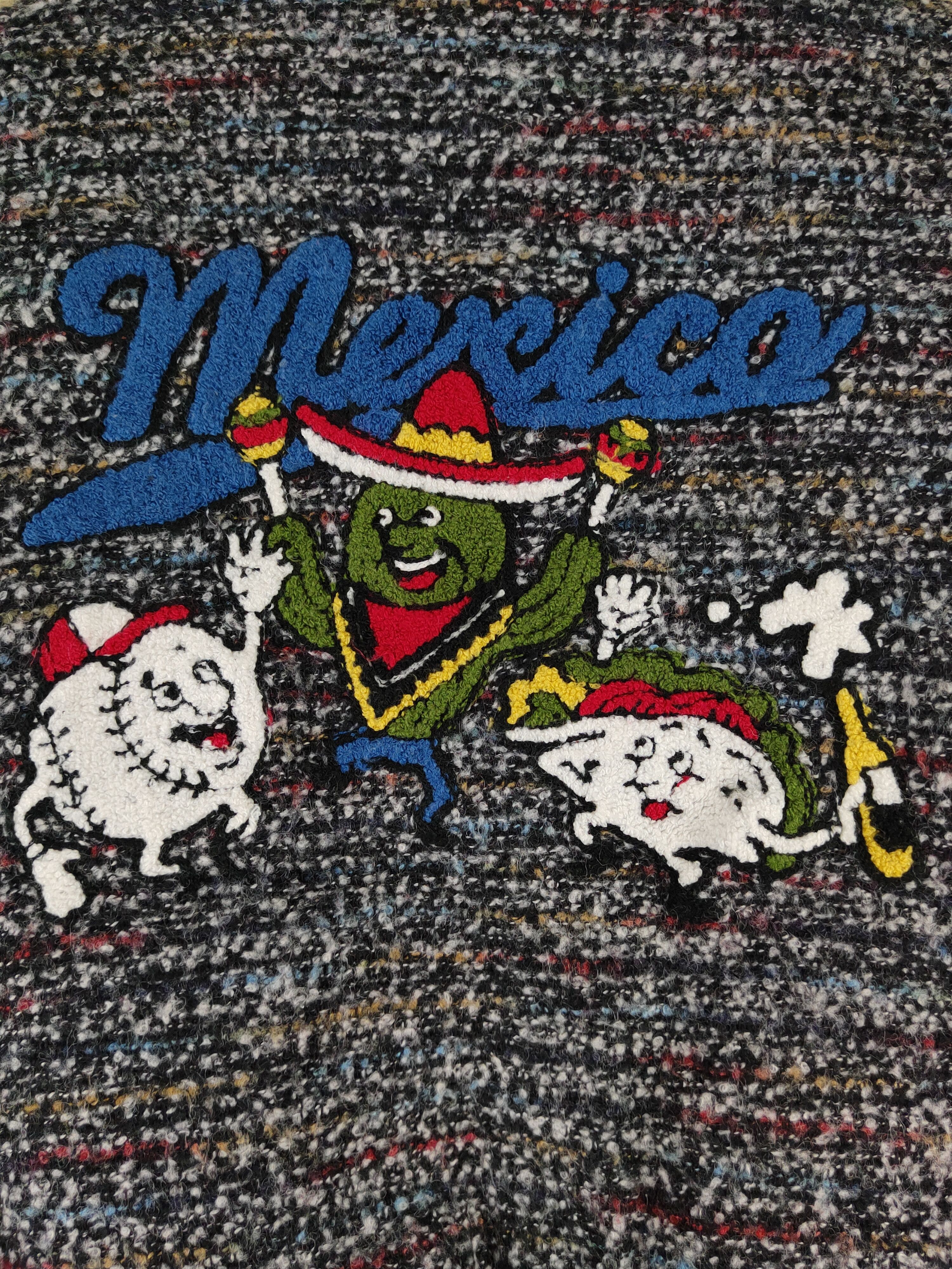 Vintage Titicaca Dark Gray Mexico Knitwear Sweaters varsity #W1940 Size US M / EU 48-50 / 2 - 2 Thumbnail