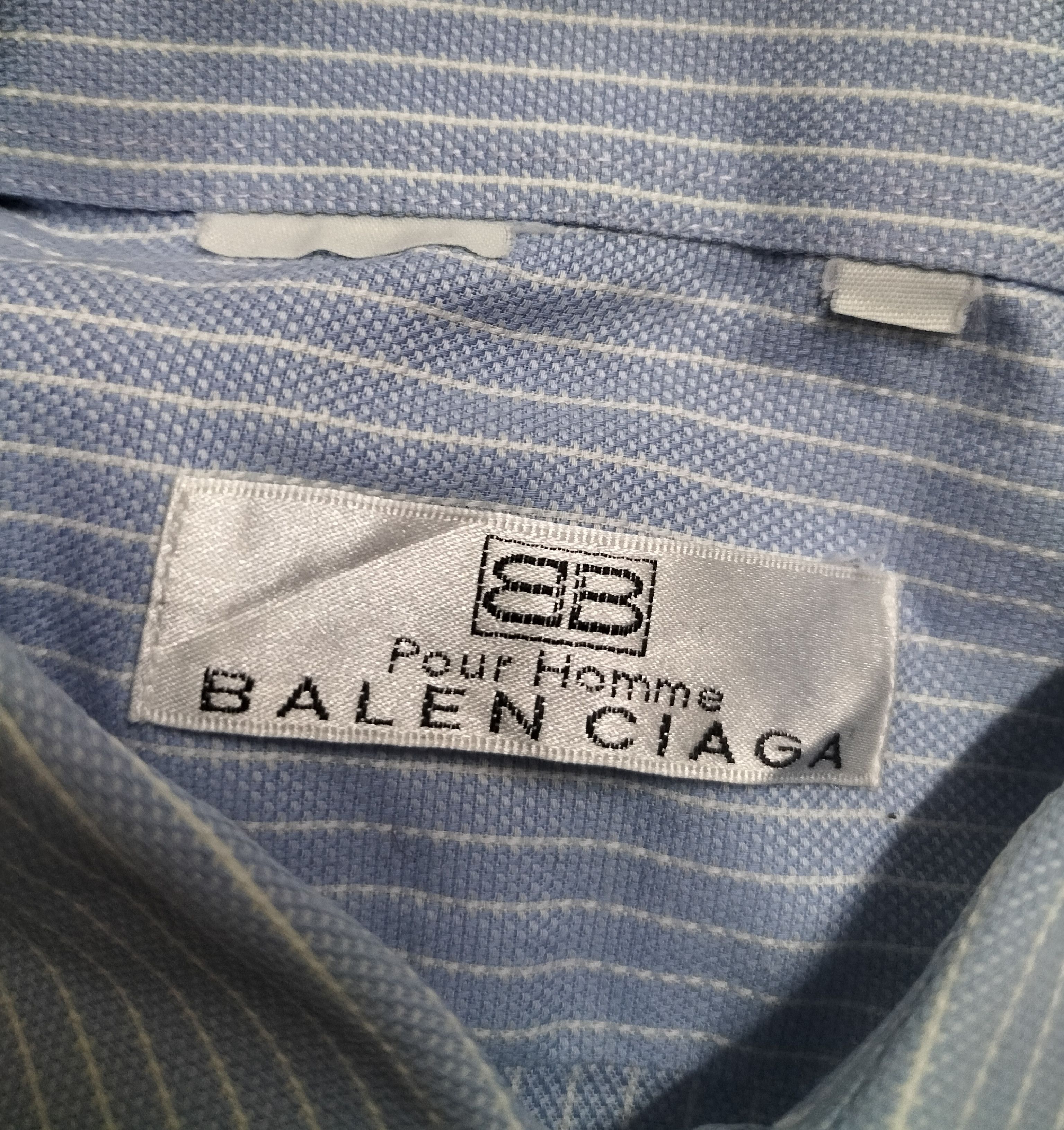 Balenciaga Vintage Balenciaga stripes button up shirt Size US L / EU 52-54 / 3 - 8 Thumbnail