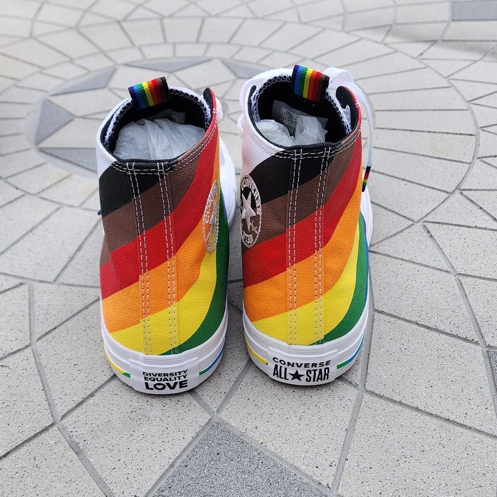 Converse Converse Chuck Taylor All Star Pride Canvas Hi Top Sneakers Size US 11 / IT 41 - 5 Thumbnail