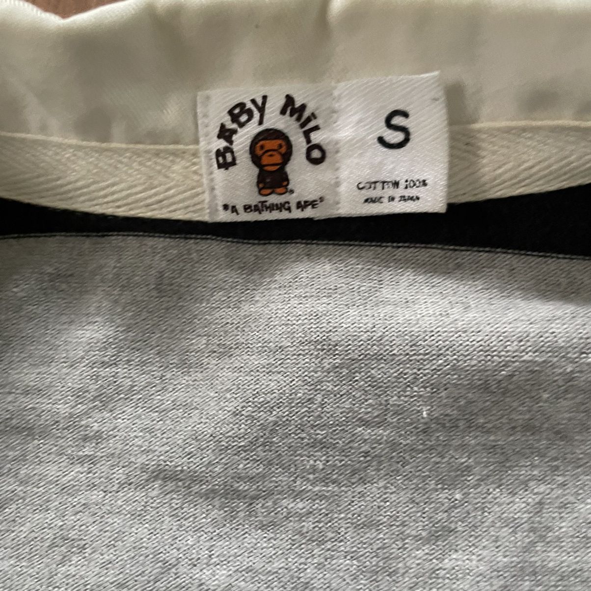 Bape Bape milo gray striped polos Size US S / EU 44-46 / 1 - 4 Thumbnail