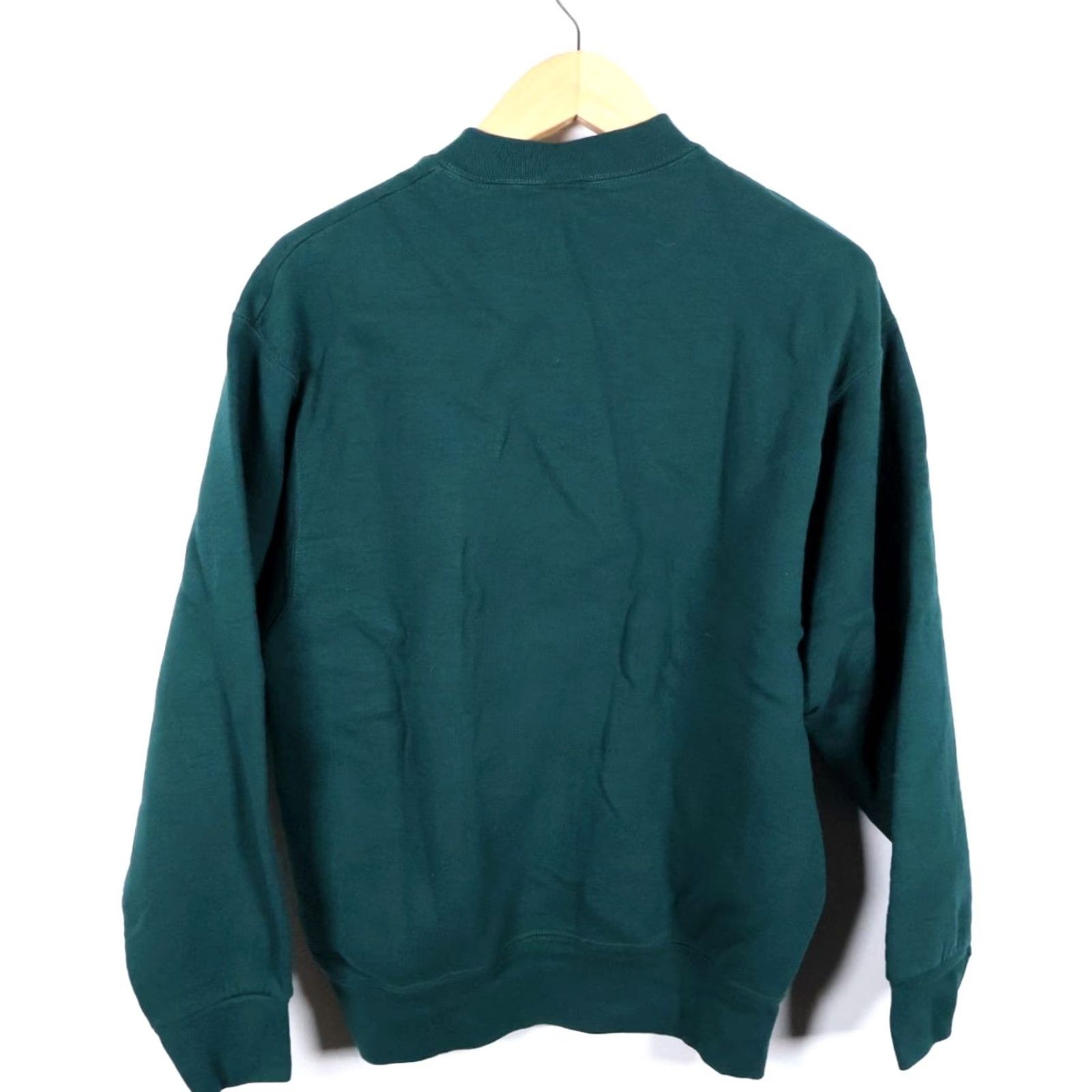 Vintage VINTAGE BVD Sweatshirt Men Large Green Solid Crewneck 50/50 VTG Crew Neck Pullover Shirt Size US L / EU 52-54 / 3 - 2 Thumbnail