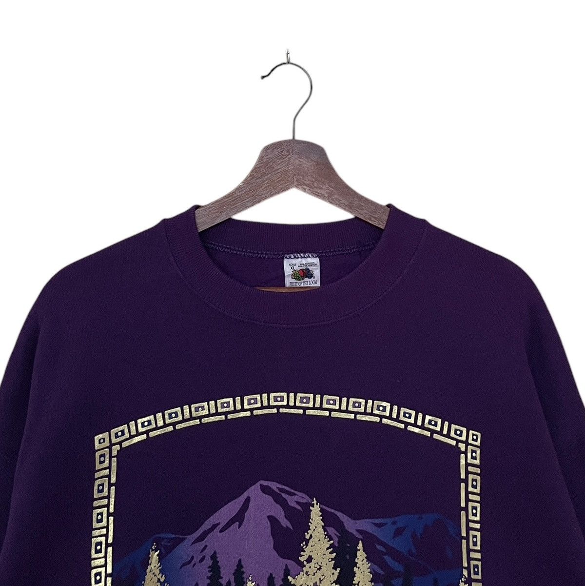 Fruit Of The Loom × Vintage Vintage Brand Fruit of The Loom Alaska Sweatshirt 1990s Size US XL / EU 56 / 4 - 7 Thumbnail