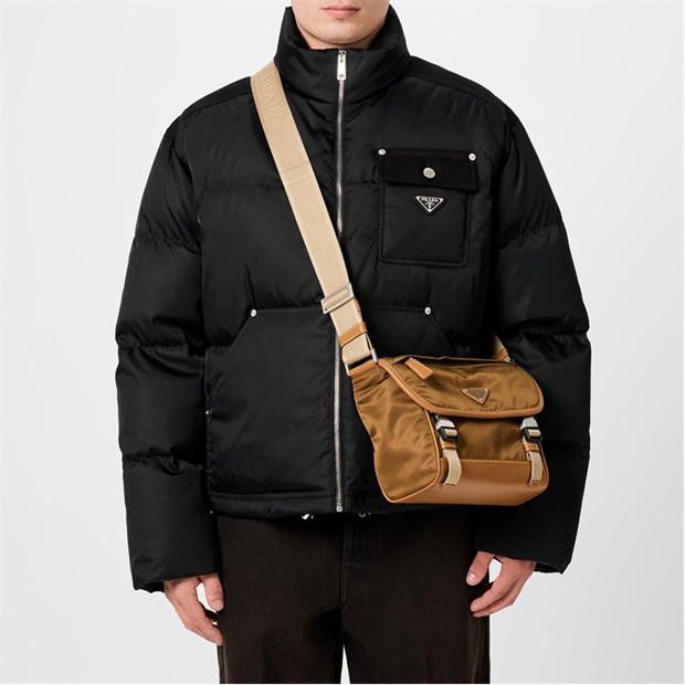 Prada PRADA Re-Nylon And Leather Shoulder Bag Size ONE SIZE - 2 Thumbnail